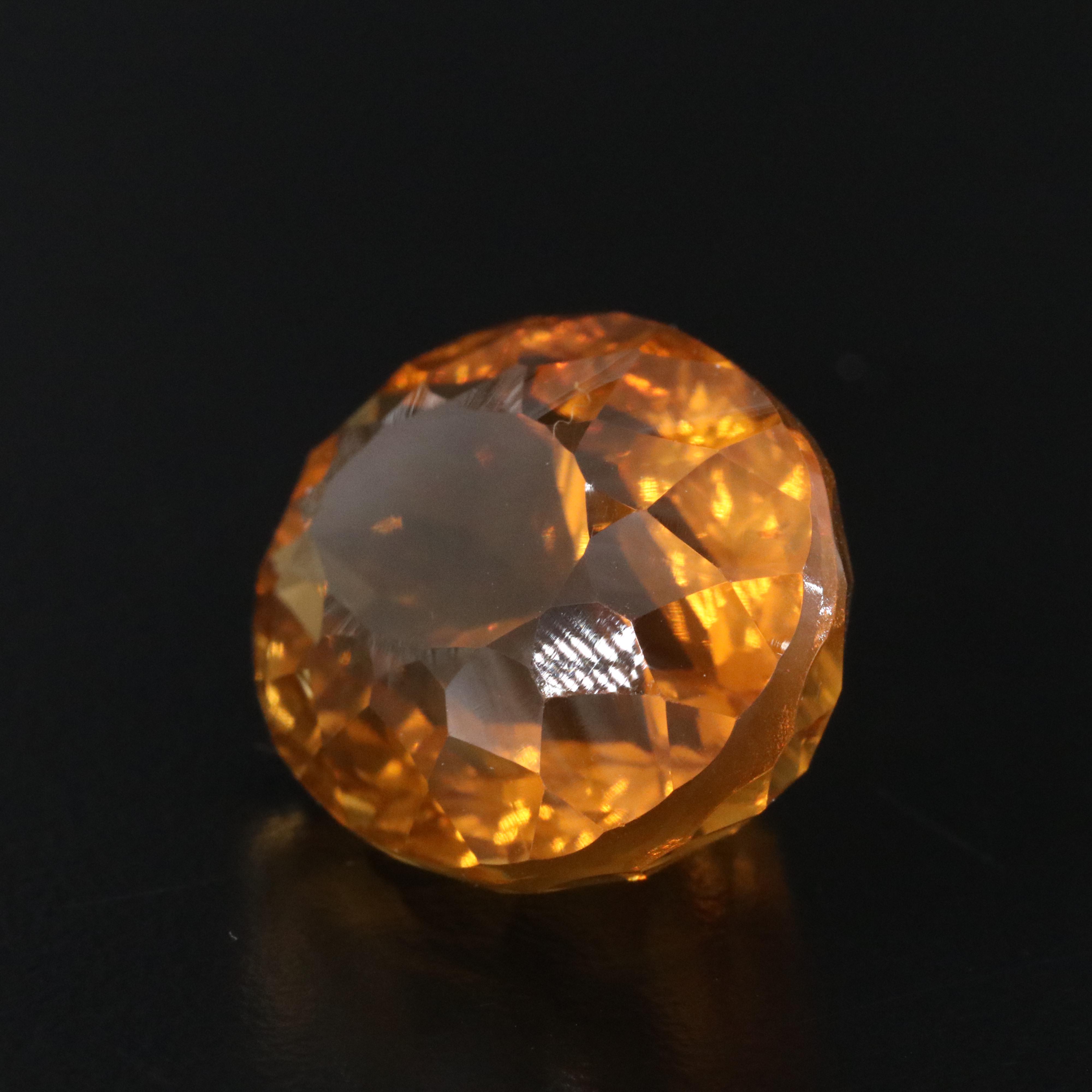 Loose 25.49 CT Citrine