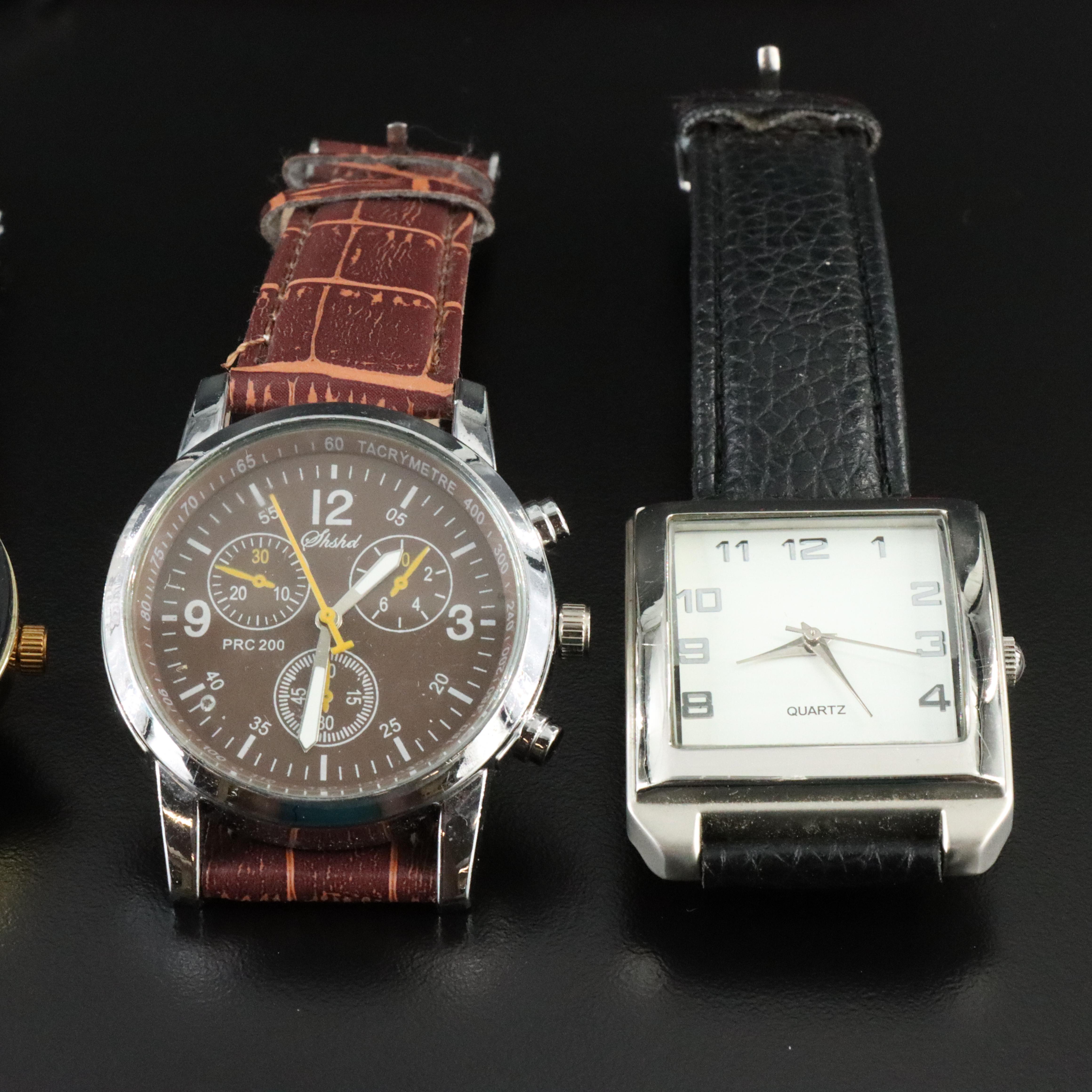 Collection of Quartz and Stem Wind Watches Featuring Fossil
