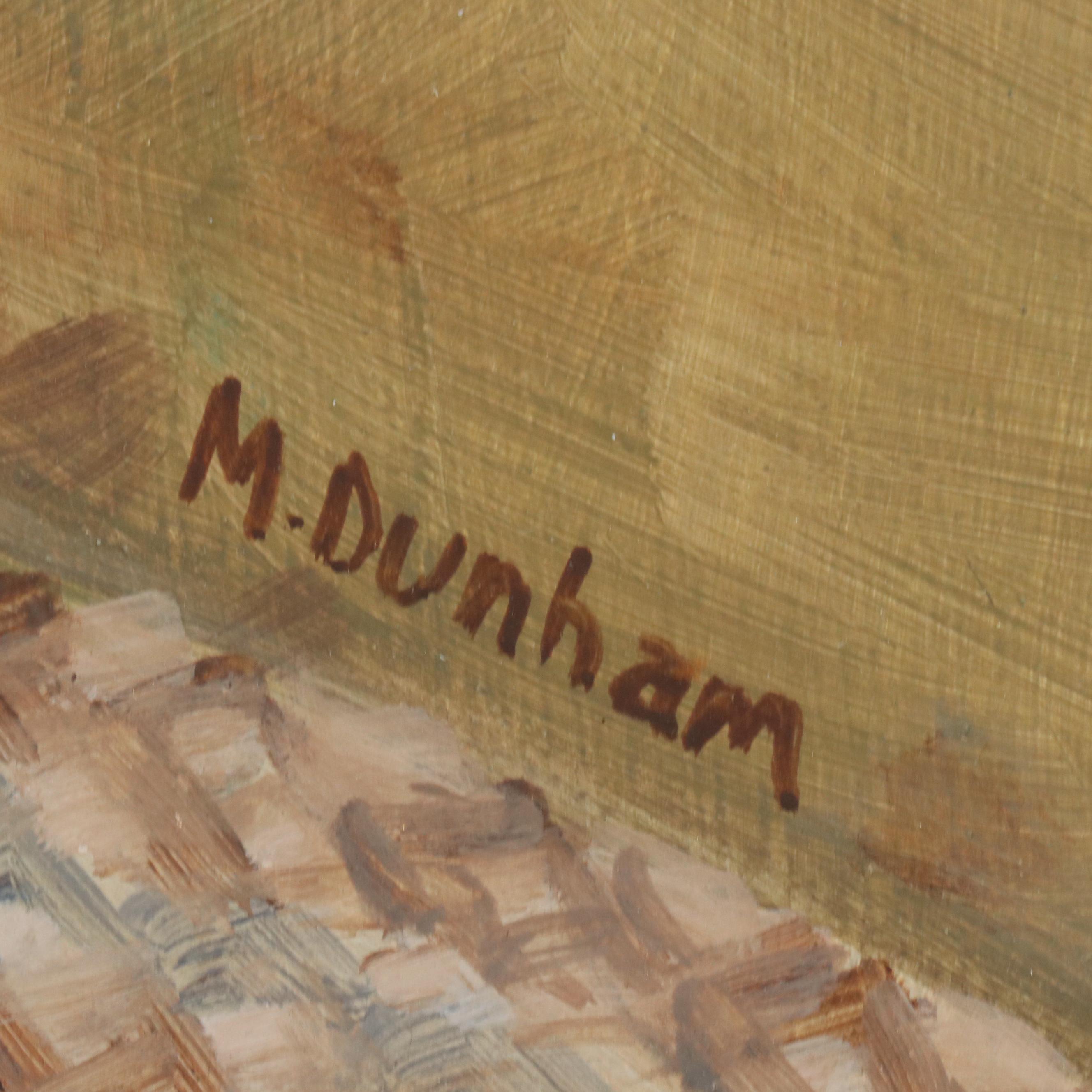 M. Dunham Still Life Oil Painting, Mid-Late 20th Century