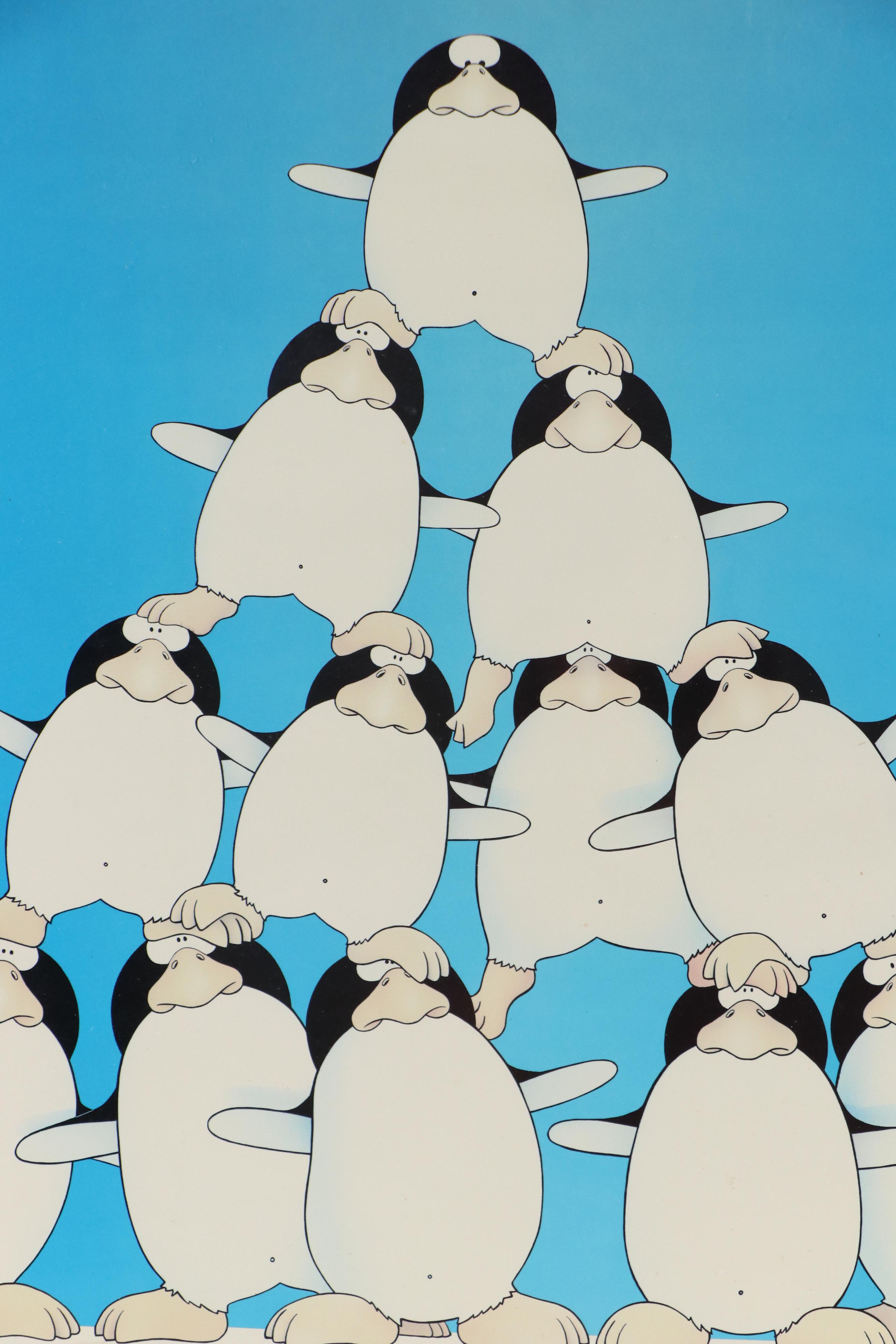 Offset Lithograph After Stewart Moskowitz "The Corporation," Late 20th Century