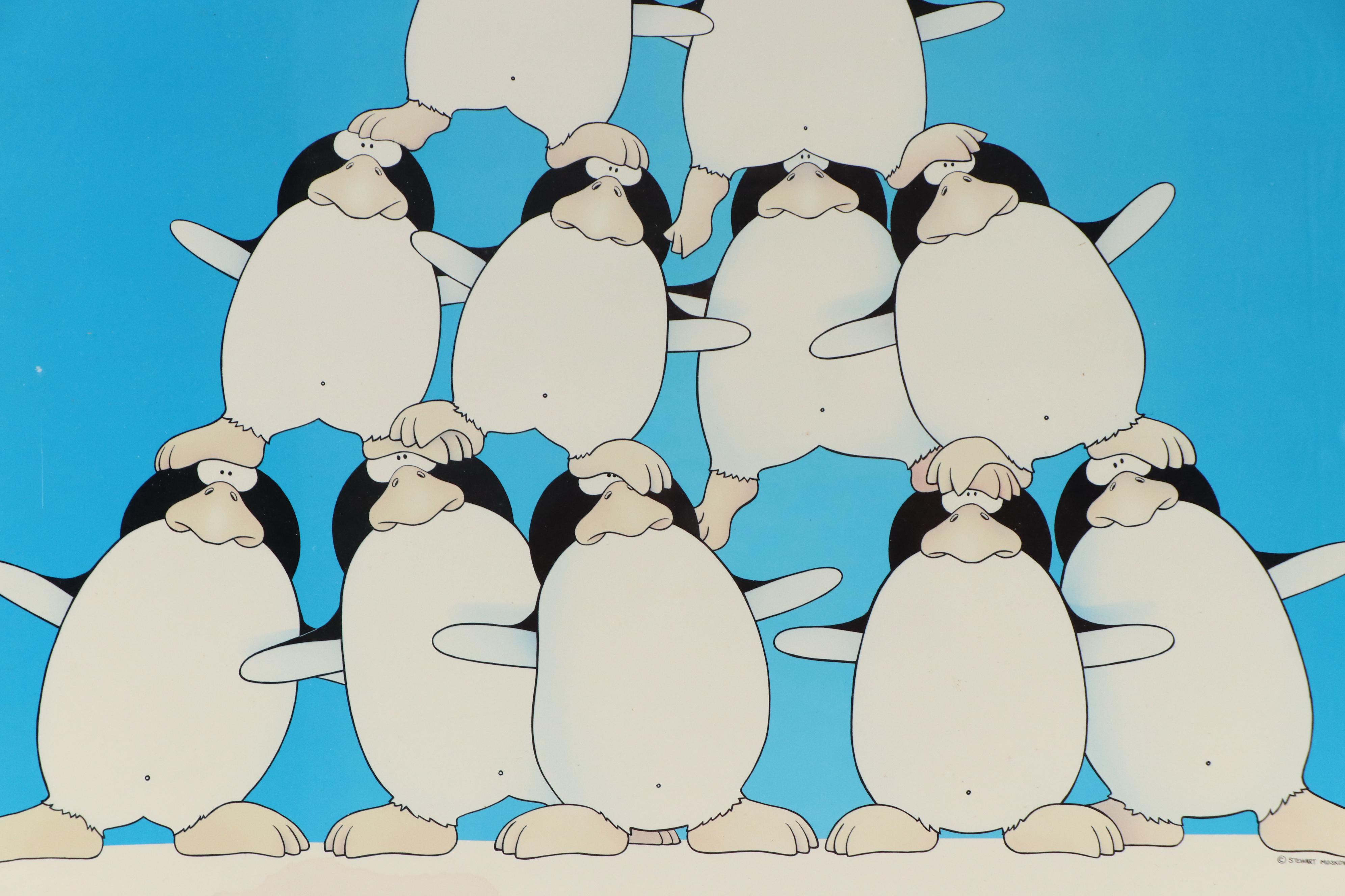 Offset Lithograph After Stewart Moskowitz "The Corporation," Late 20th Century