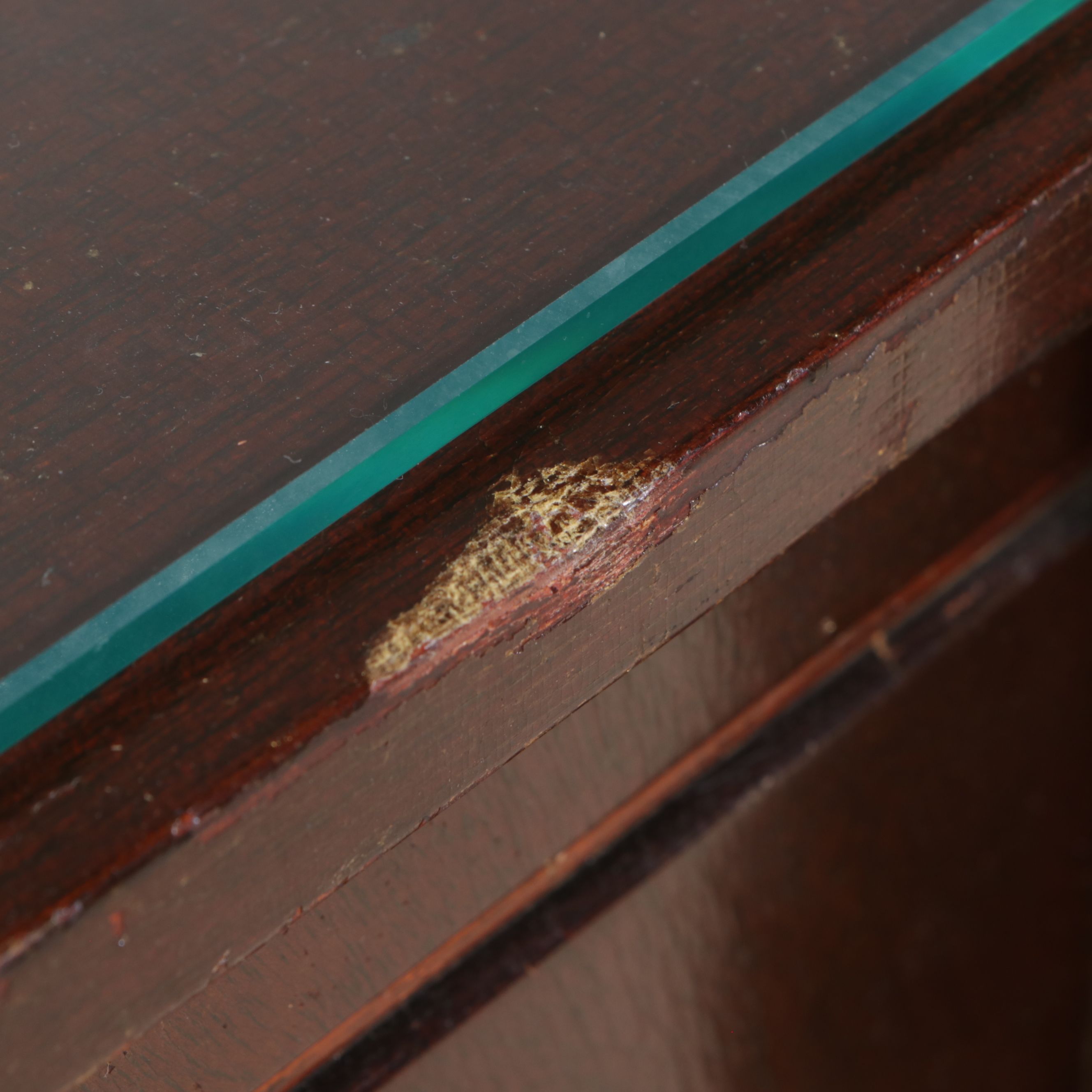 Edwardian Style Mahogany and Etched Glass Credenza, Early to Mid-20th Century