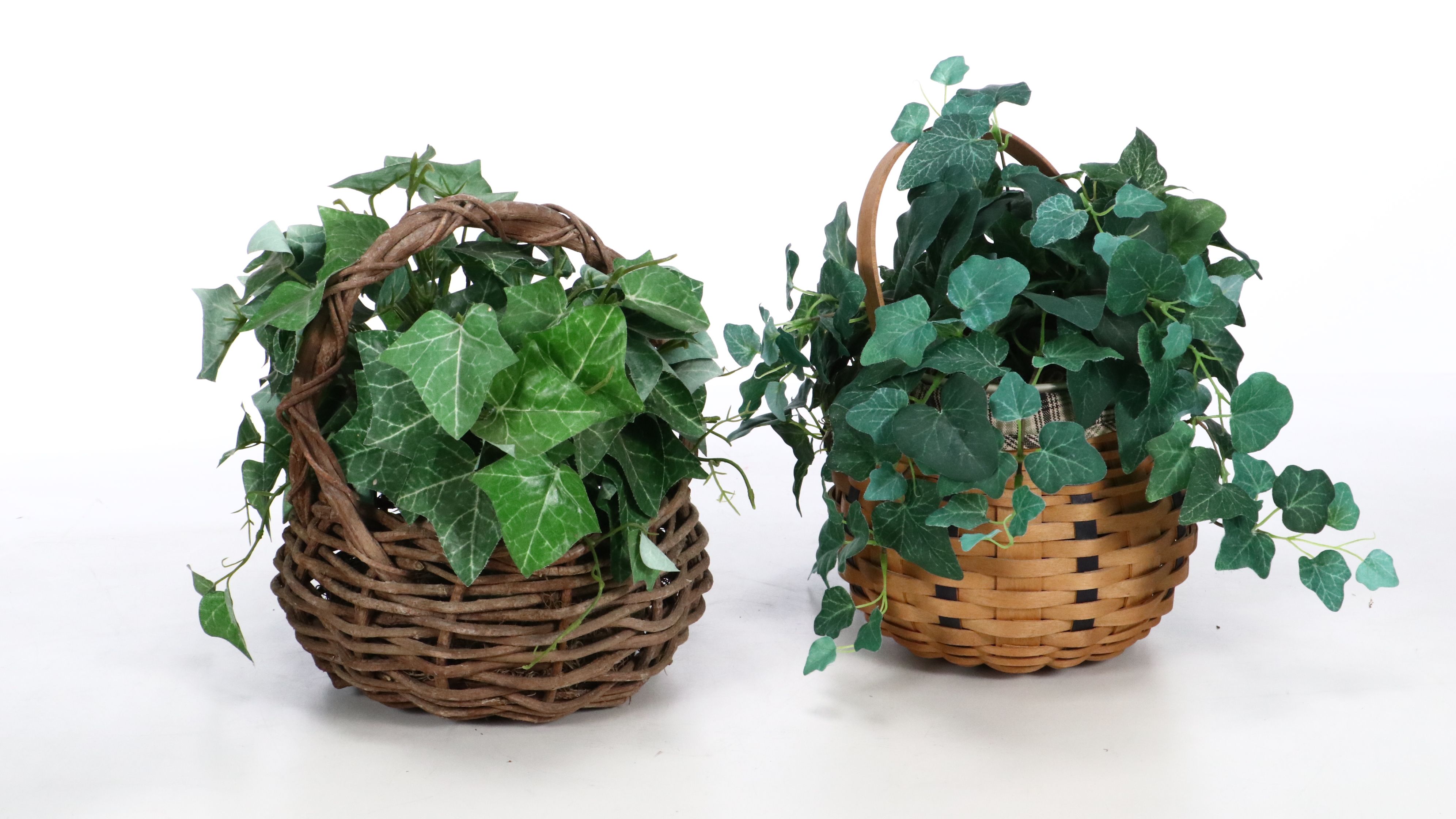 Artificial Ivy Vines, Roses & Holly, Longaberger Baskets, Vase and More