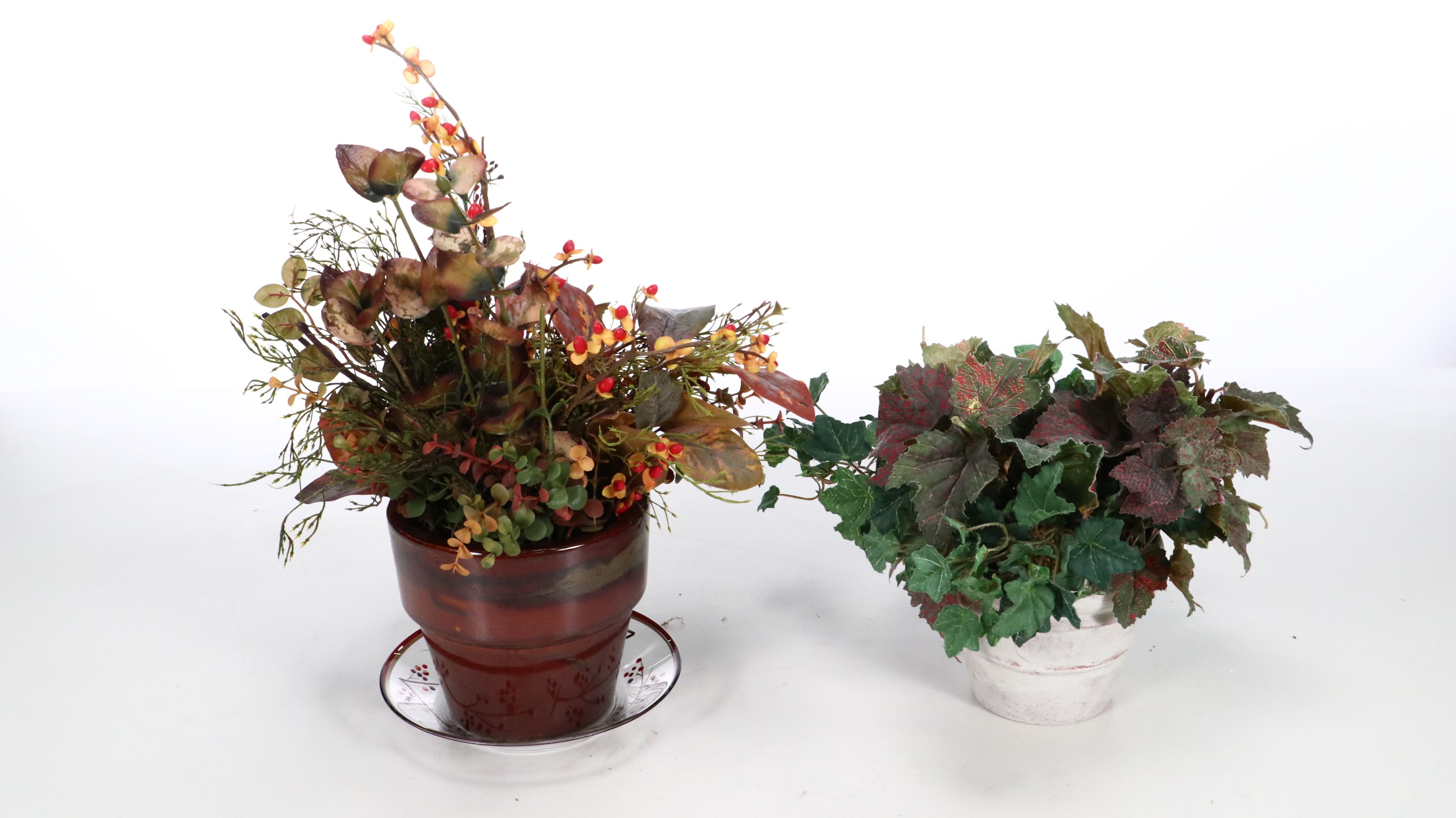 Artificial Ivy Vines, Roses & Holly, Longaberger Baskets, Vase and More