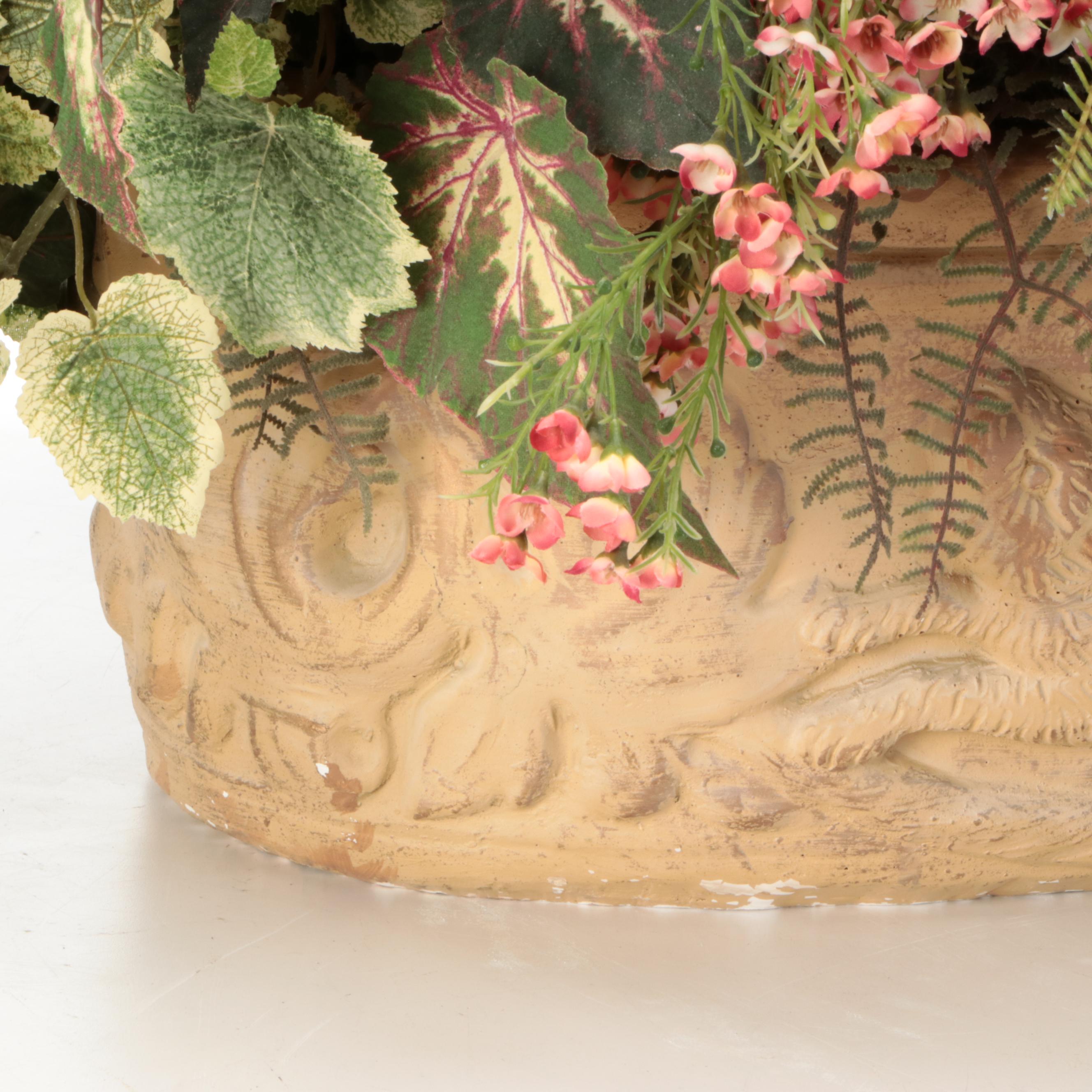 Yellow Roses, Lavender, and More Artificial Flowers with Glass and Ceramic Vases