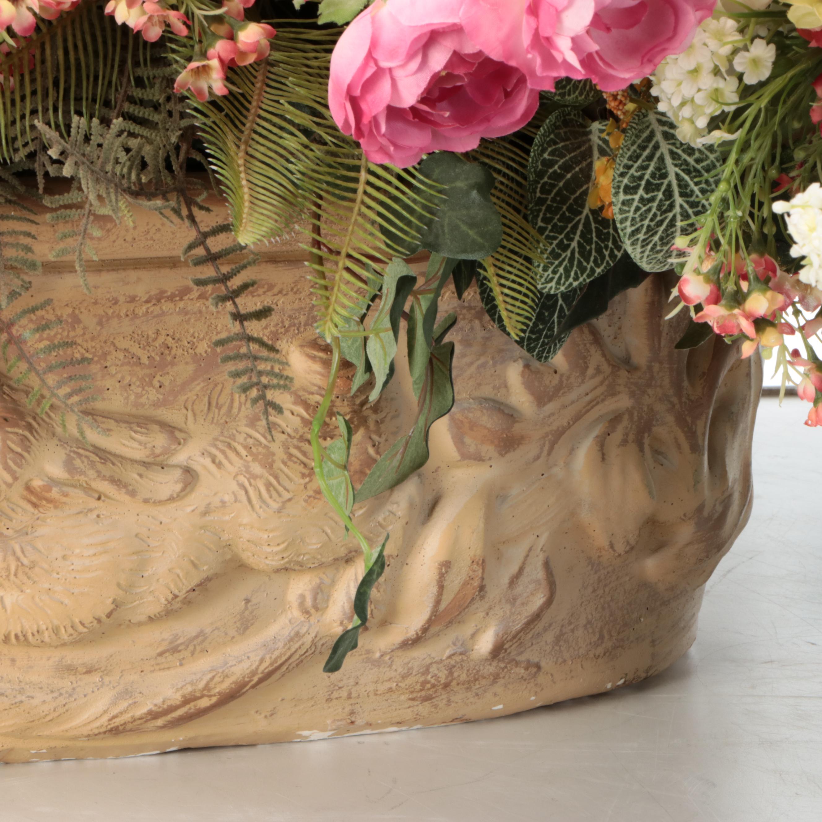 Yellow Roses, Lavender, and More Artificial Flowers with Glass and Ceramic Vases