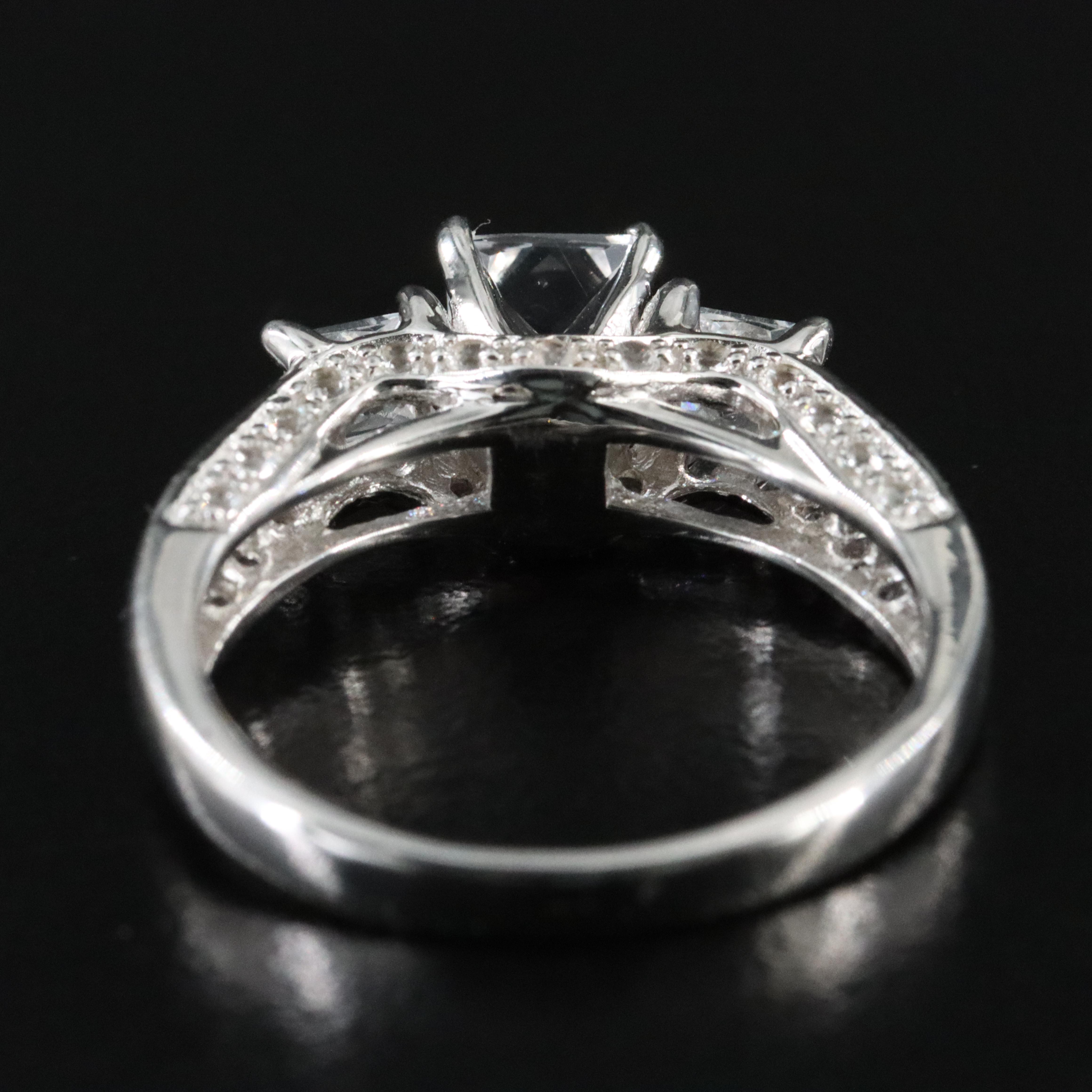 Sterling White Sapphire Ring