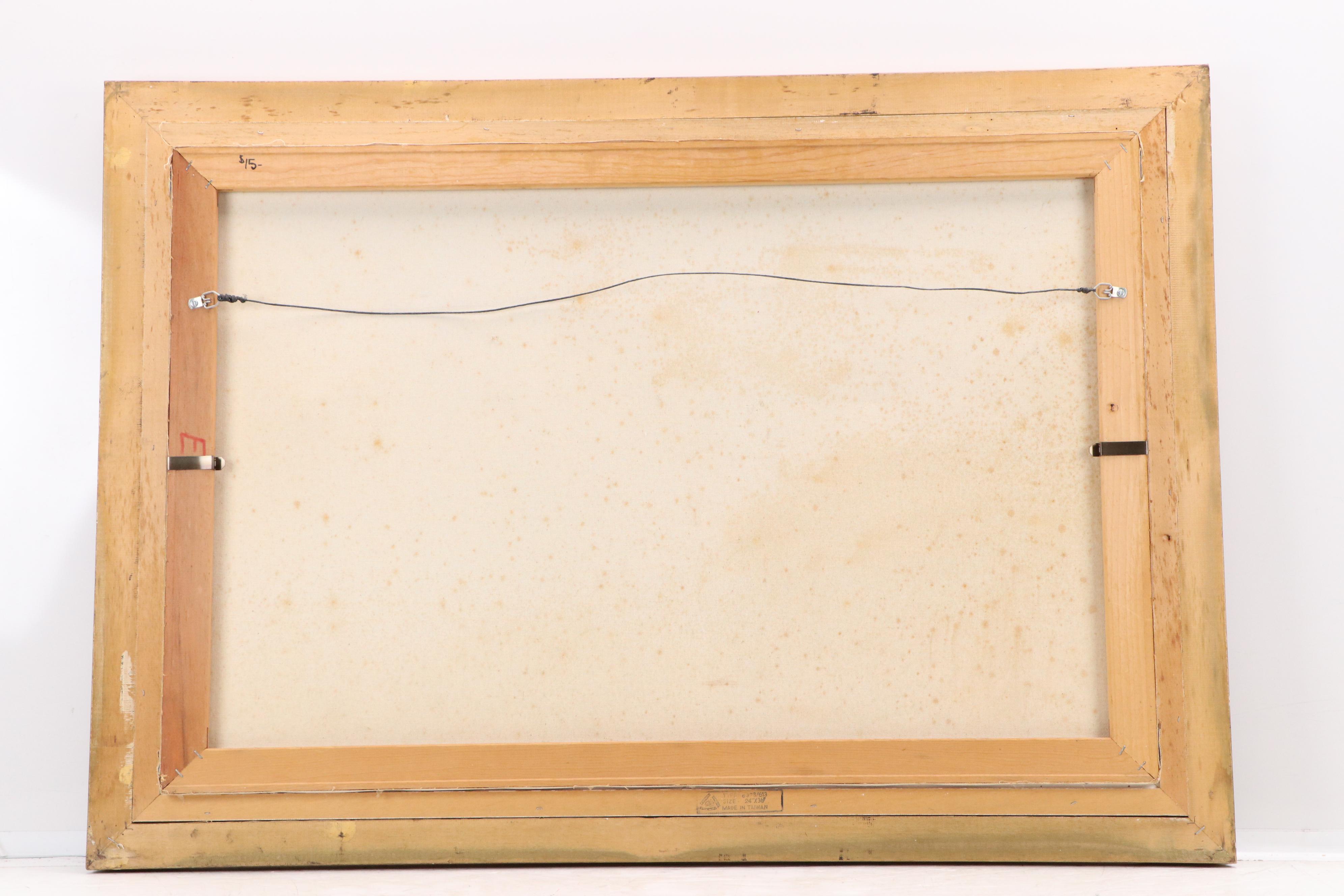 Robert Cox Floral Still Life Oil Painting with Chrysanthemums