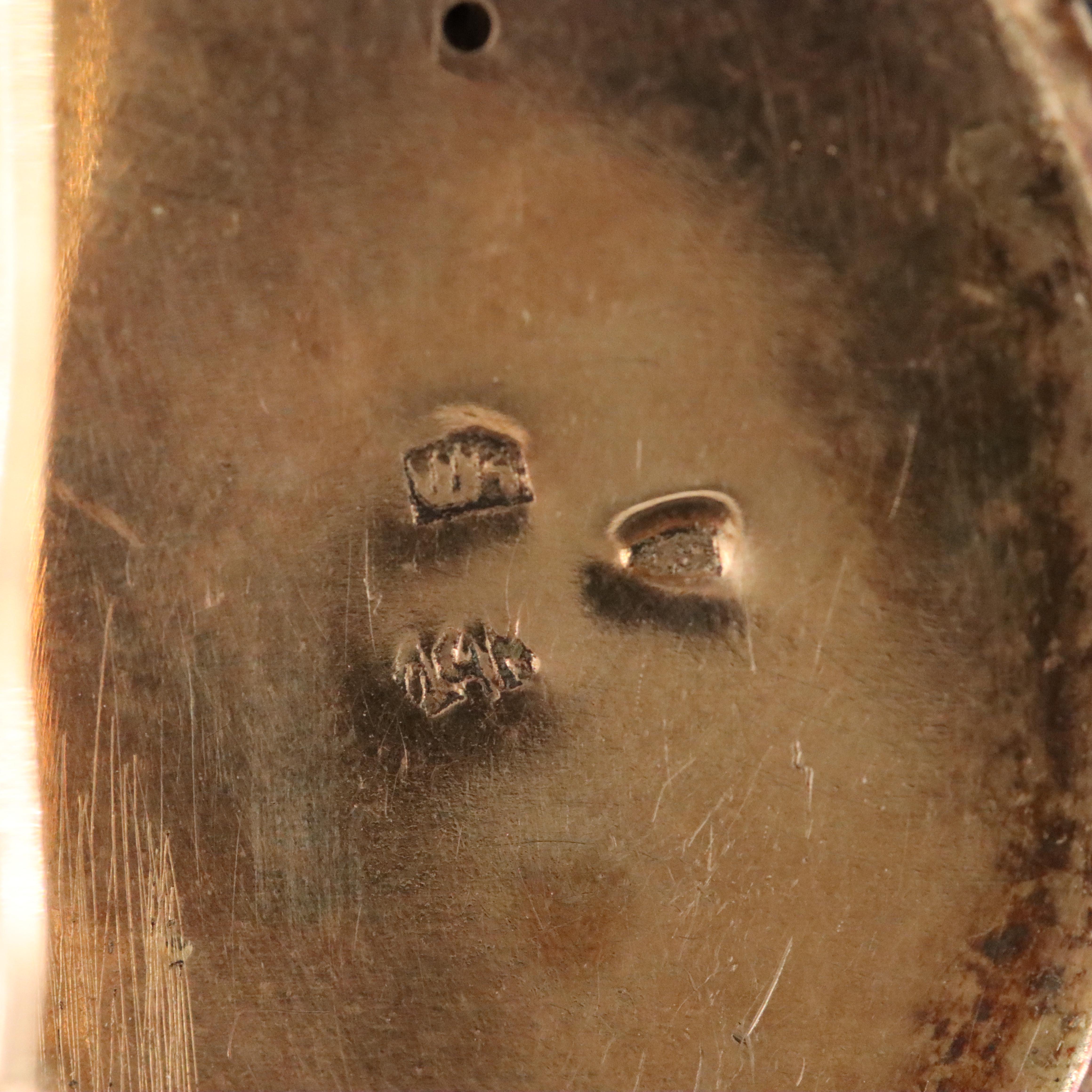 Vintage 14K Enamel Enhancer Brooch Pendant