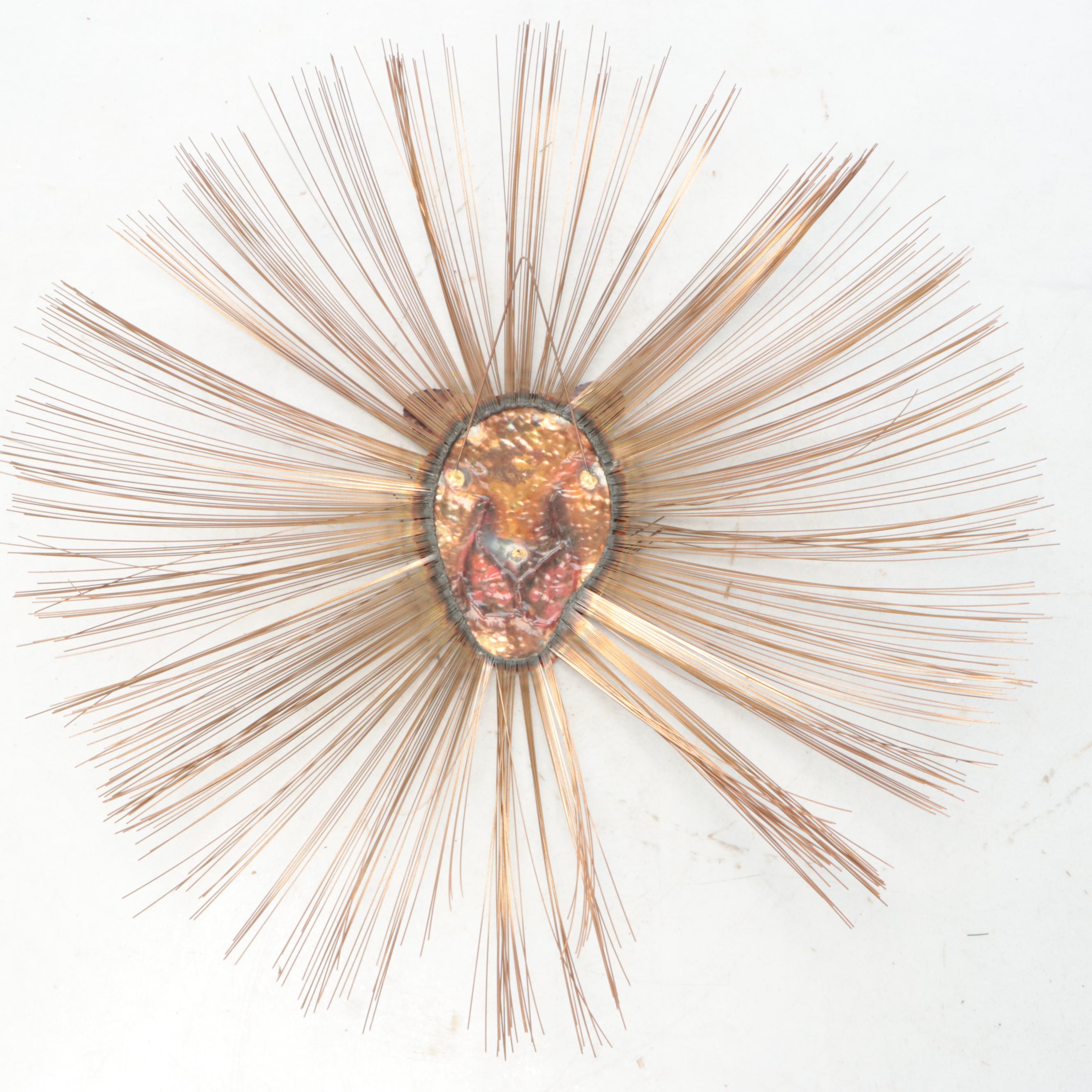 Hammered Metal Lion Wall Art