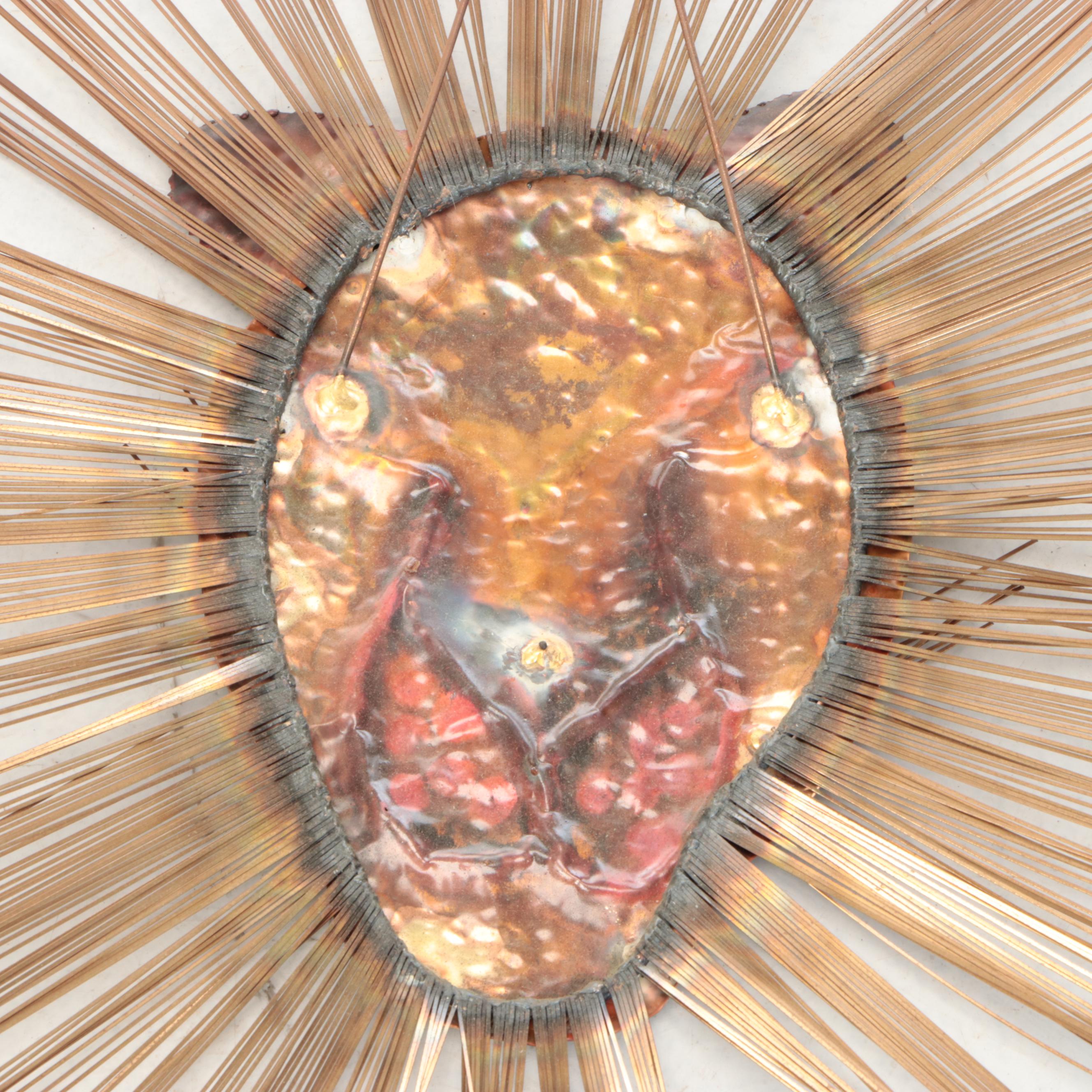 Hammered Metal Lion Wall Art