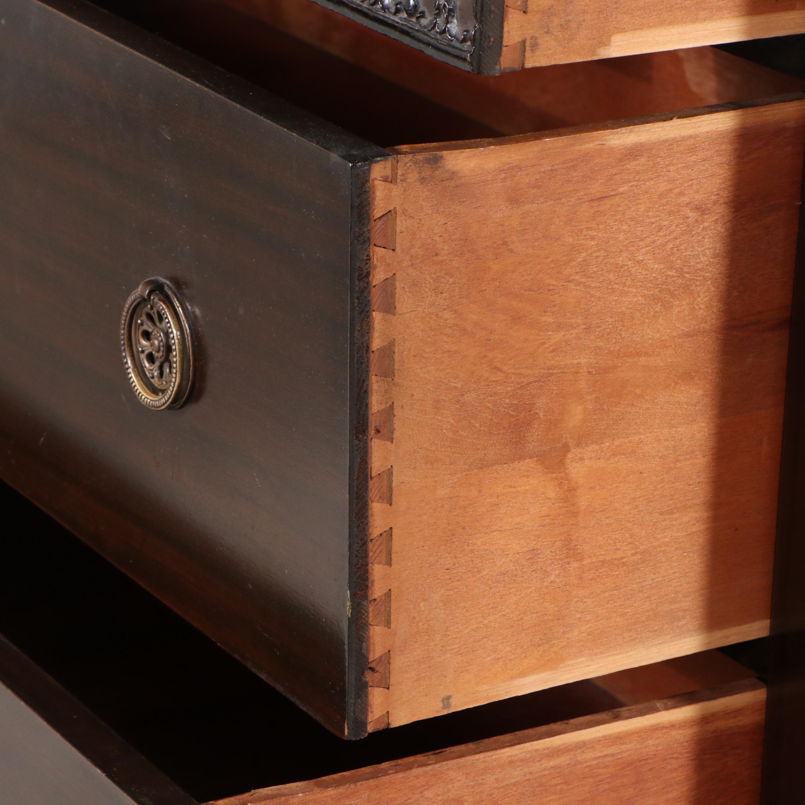 Late Victorian Carved Mahogany Dresser