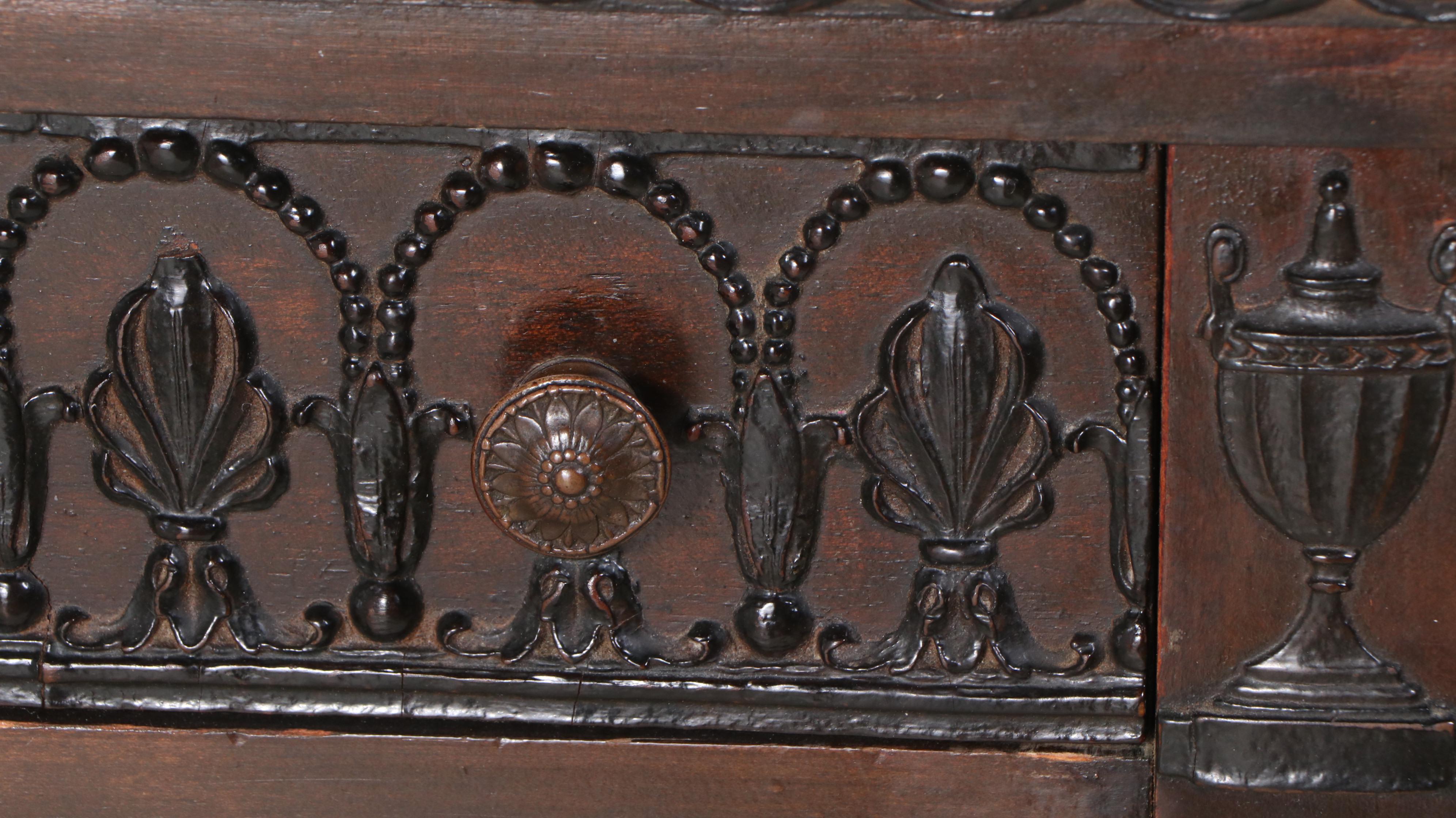 Late Victorian Carved Mahogany Dresser