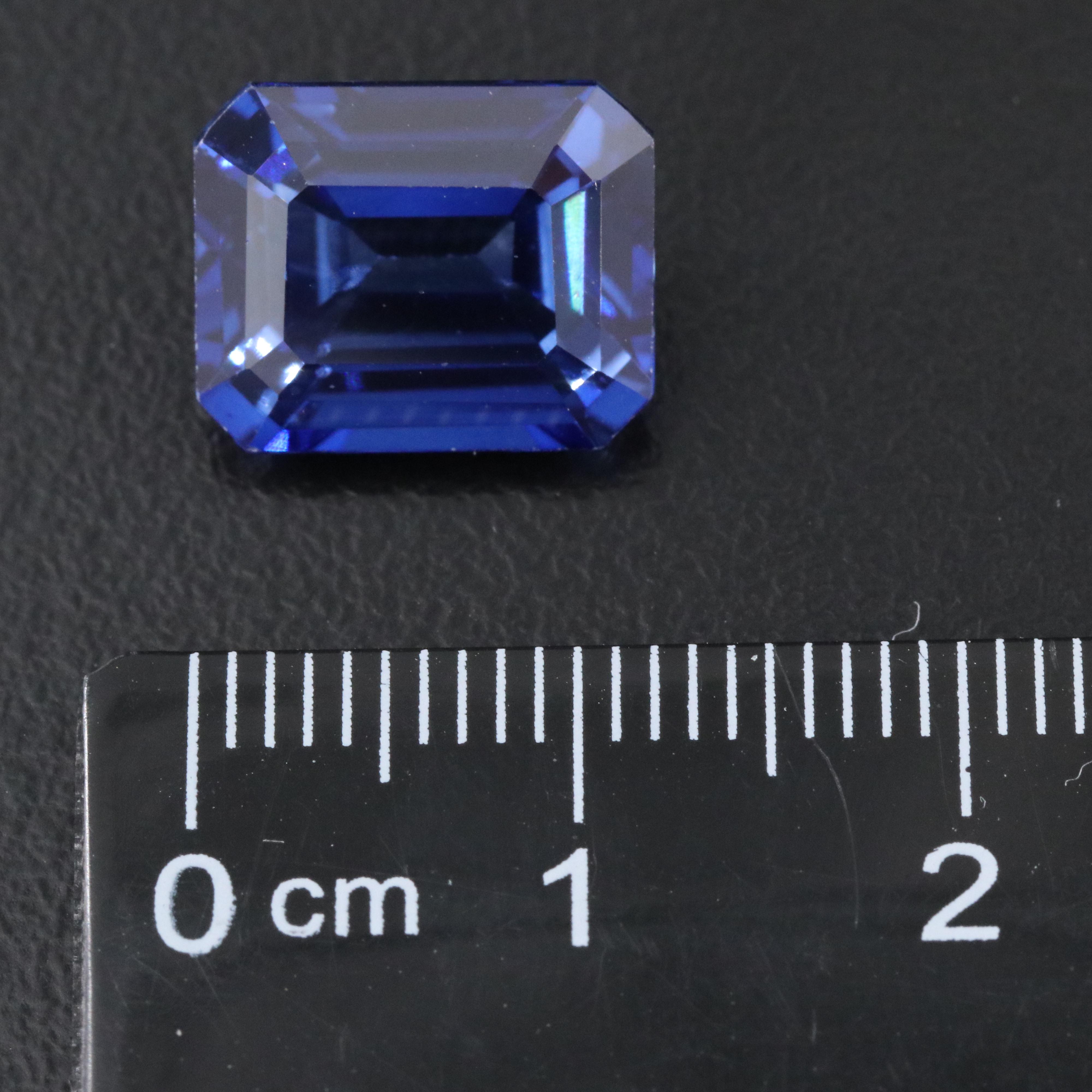 Loose 7.39 CT Lab Grown Sapphire
