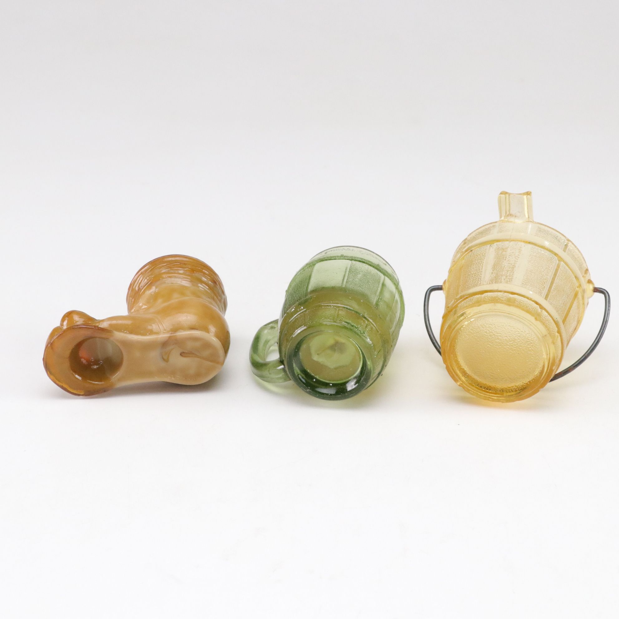 Pressed Glass Items with Degenhart Salt and Pepper Shakers and More