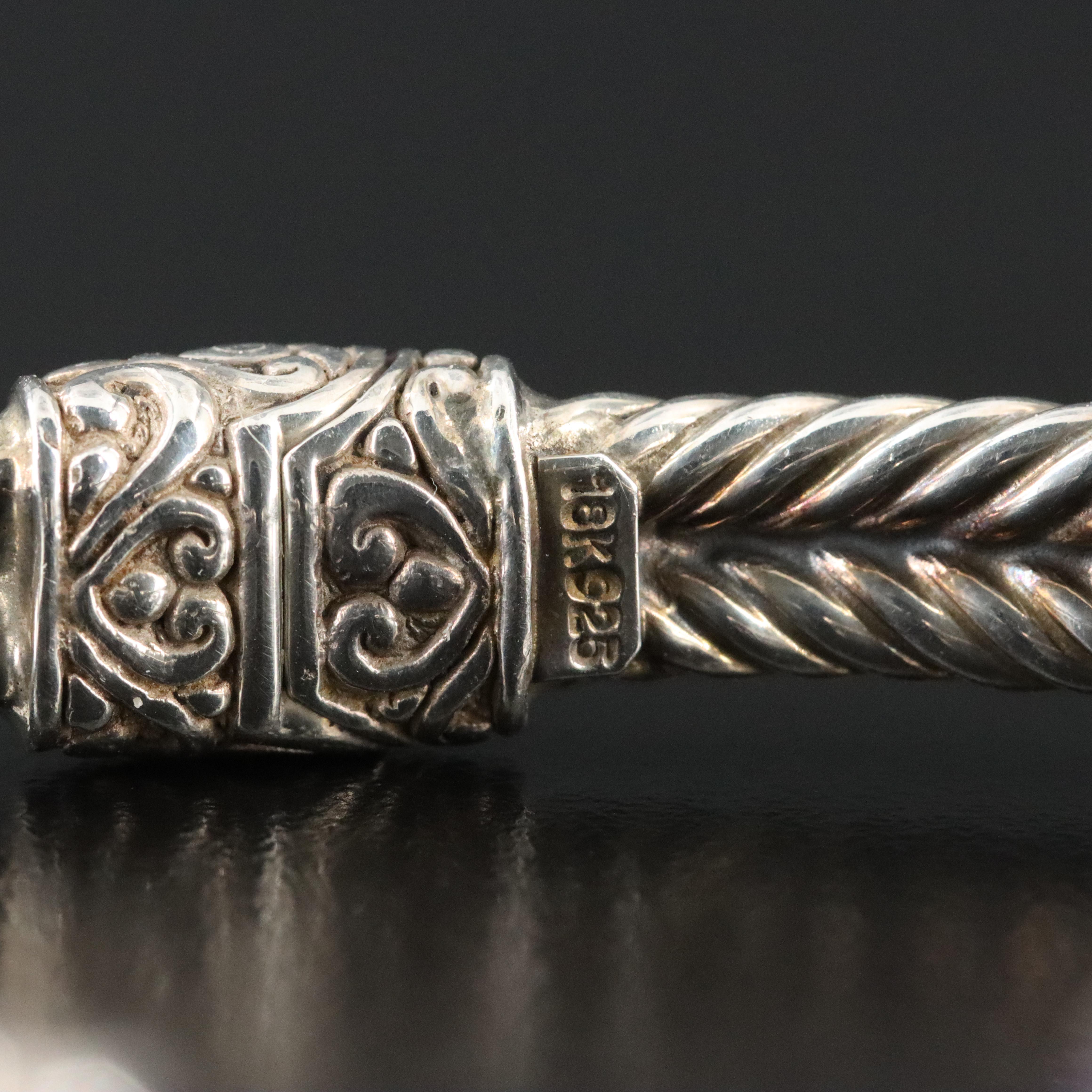 Sterling Amethyst Cuff with 18K Accents