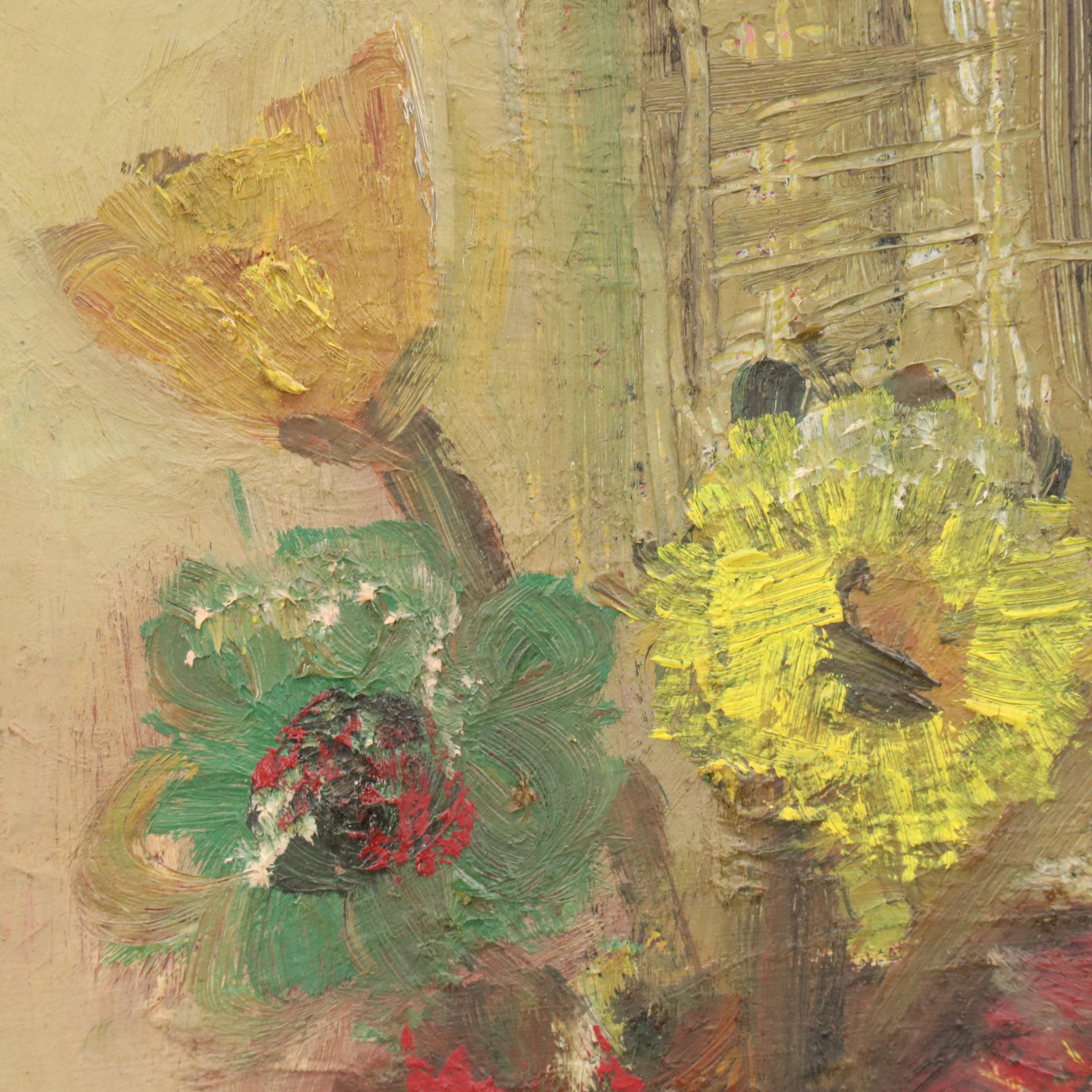 Still Life Oil Painting, Mid-Late 20th Century