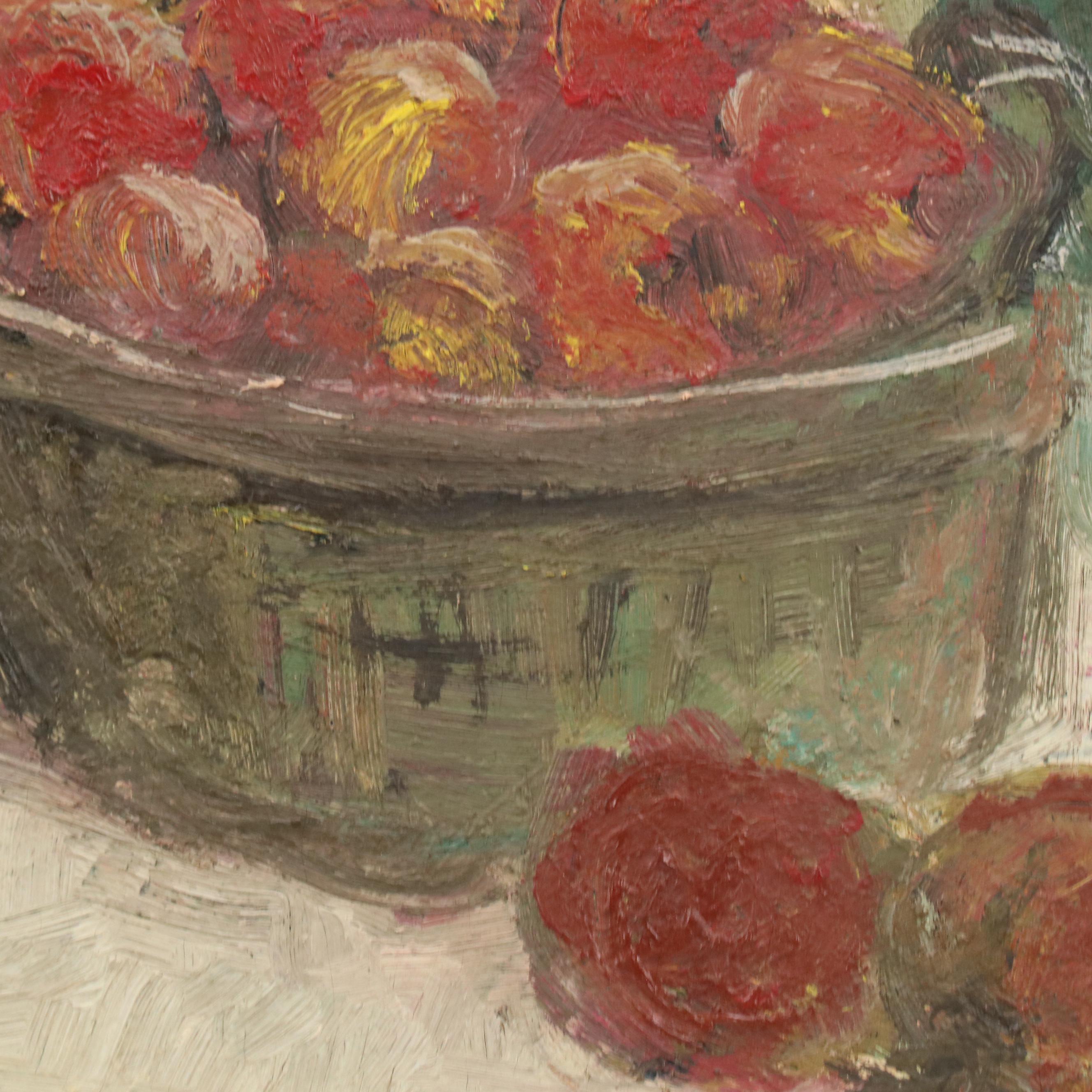 Still Life Oil Painting, Mid-Late 20th Century