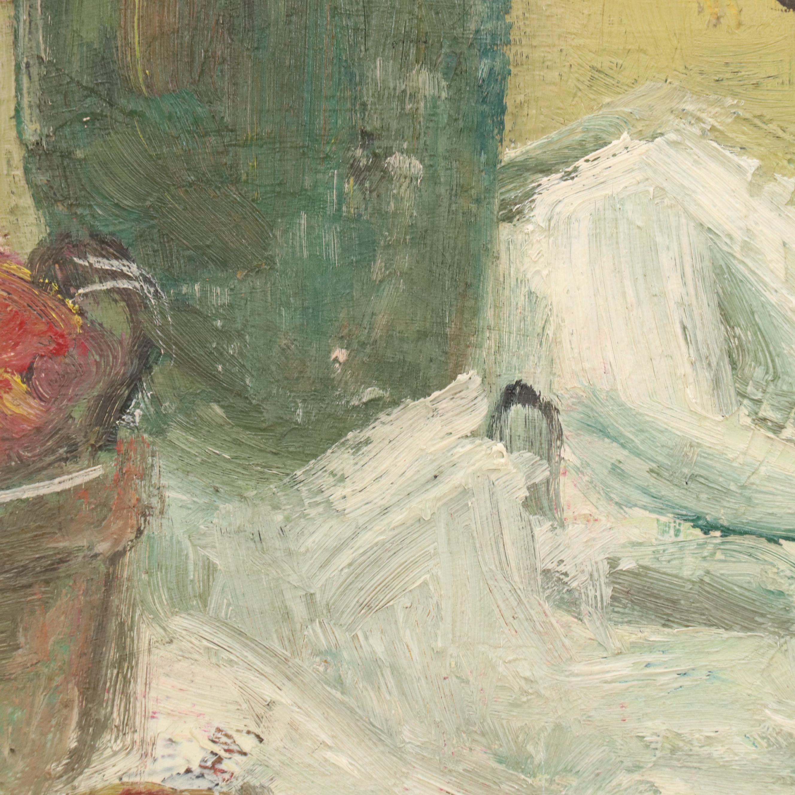 Still Life Oil Painting, Mid-Late 20th Century