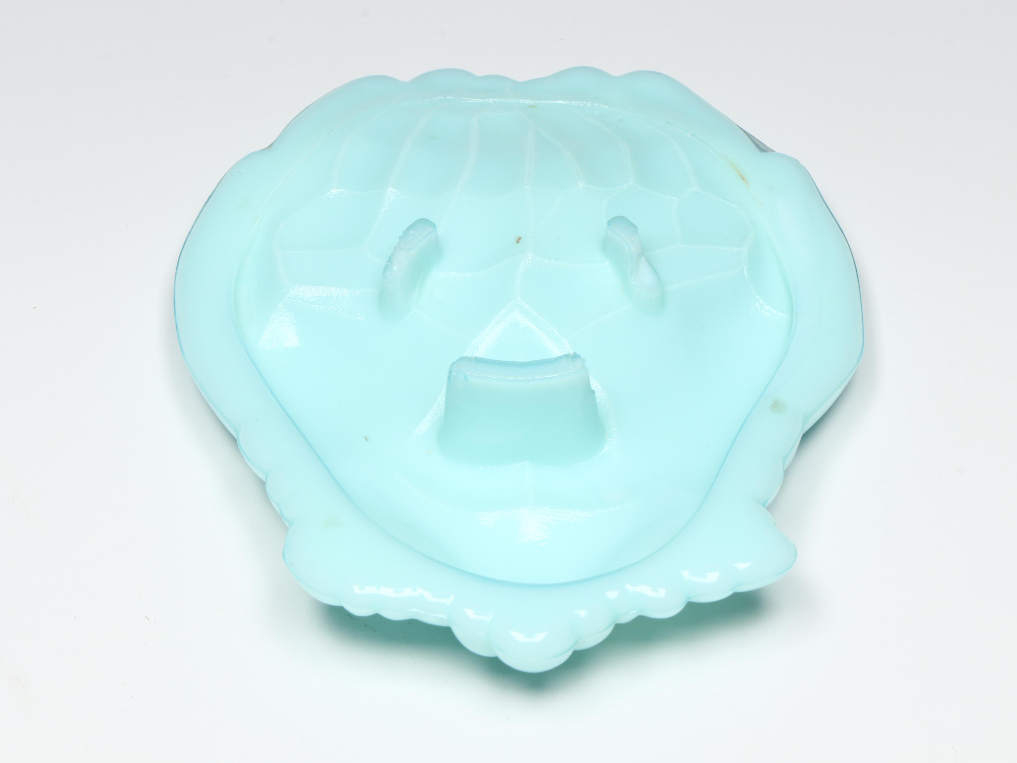 Portuguese Majolica Chinoiserie Ginger Jar with Fenton and Other Glass Decor