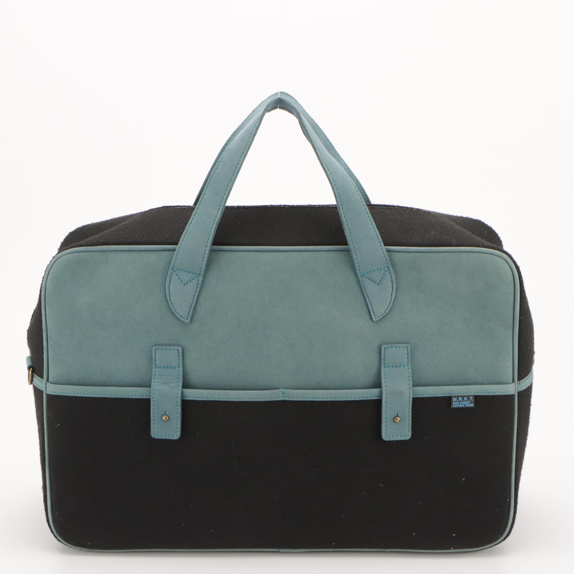 Rawlings Brown Leather Backpack and Mad Rabbit Kicking Tiger Large Two-Way Bag