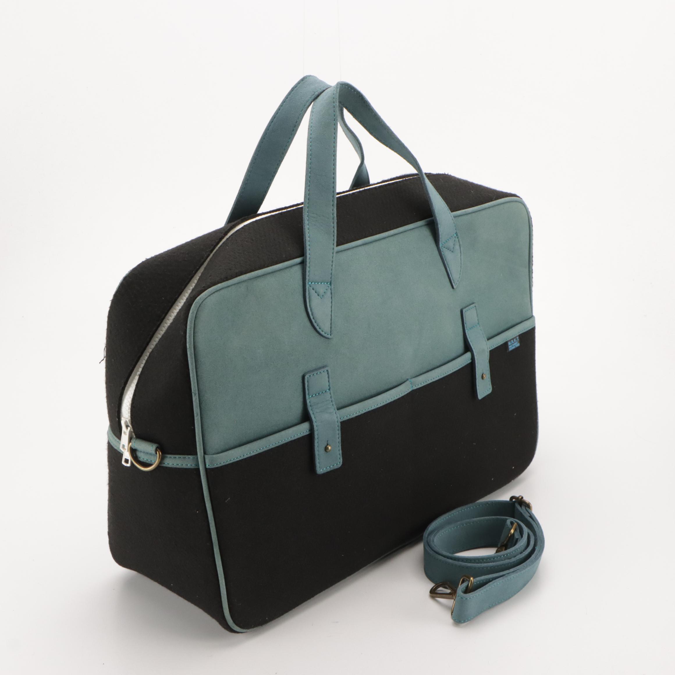 Rawlings Brown Leather Backpack and Mad Rabbit Kicking Tiger Large Two-Way Bag