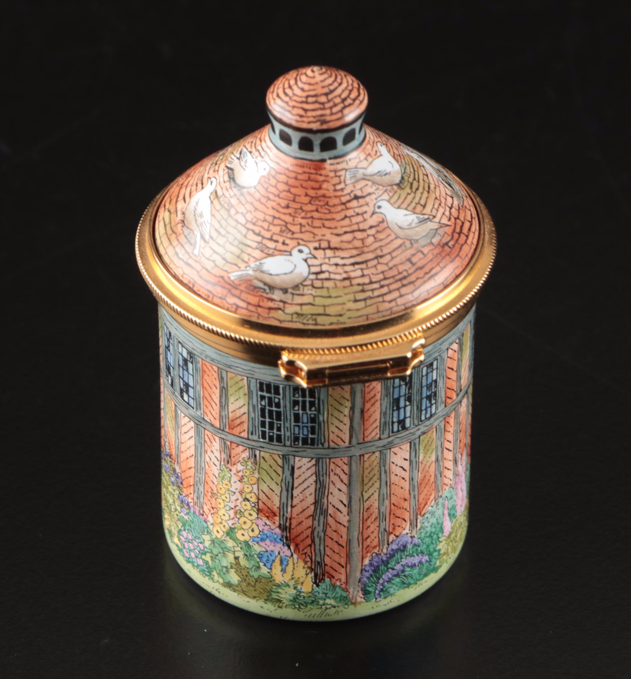 Reproductions of Historic Staffordshire Enamel Hand-Painted Decorative Boxes