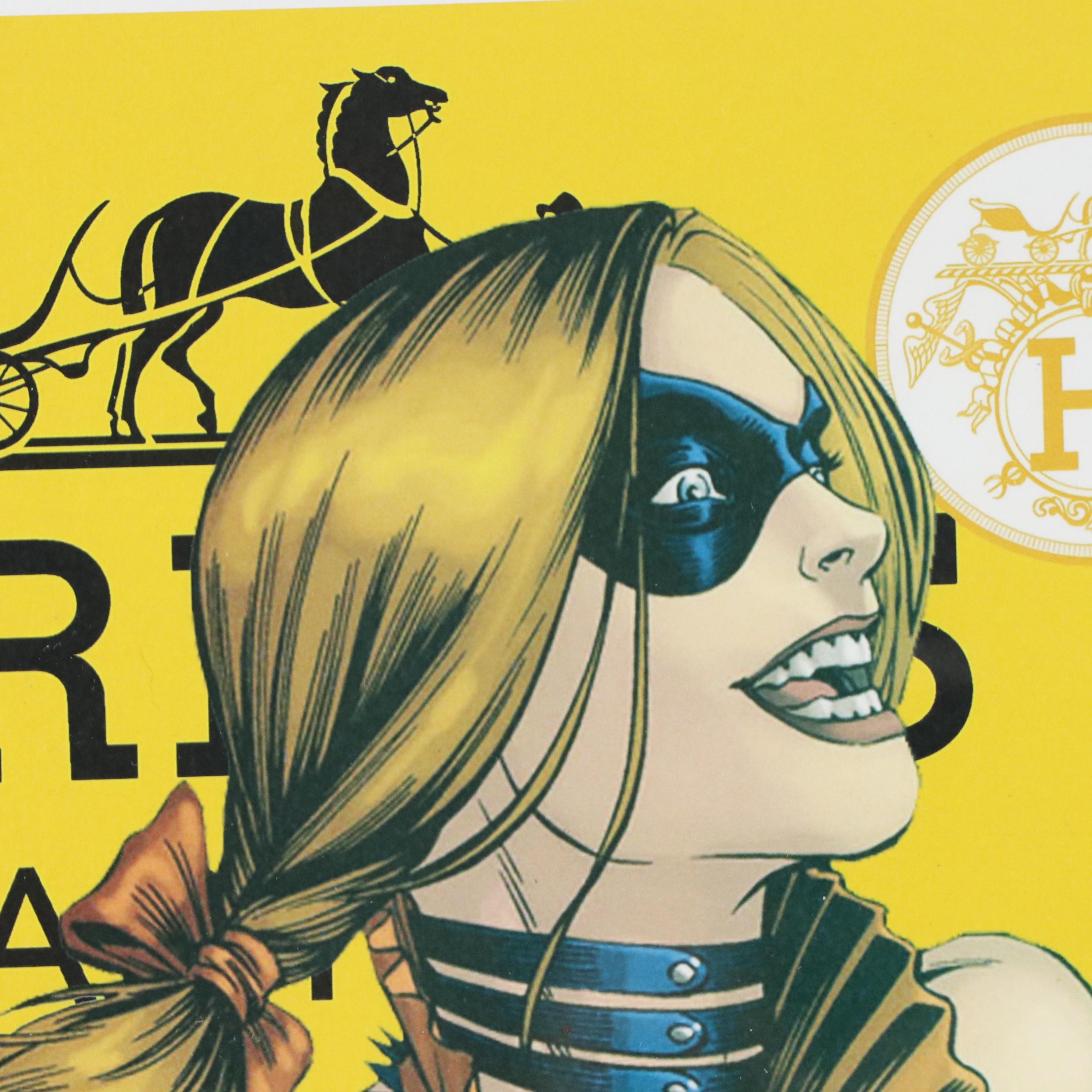 Death NYC Pop Art Graphic Print Featuring Hermès x Harley Quinn, 2022