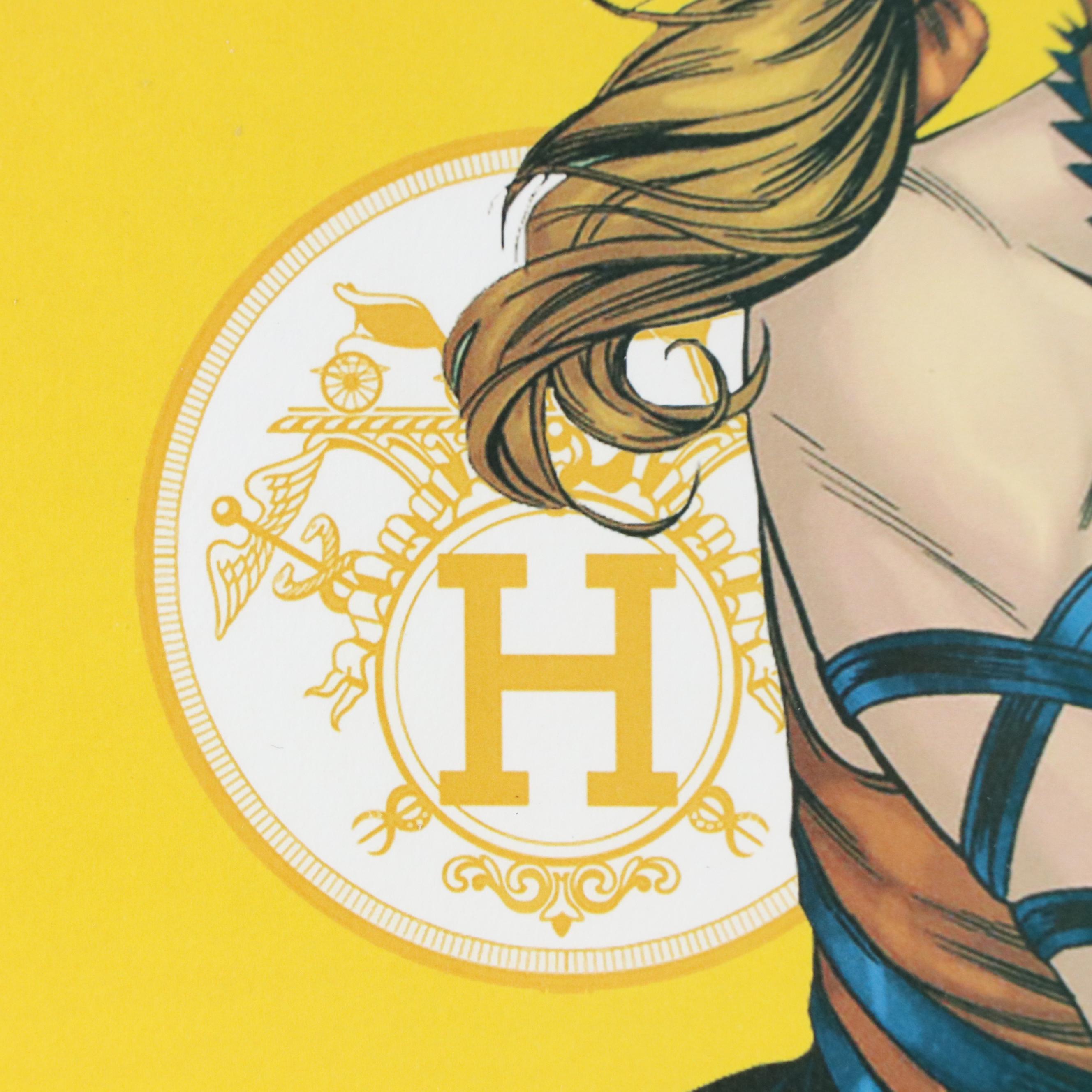 Death NYC Pop Art Graphic Print Featuring Hermès x Harley Quinn, 2022