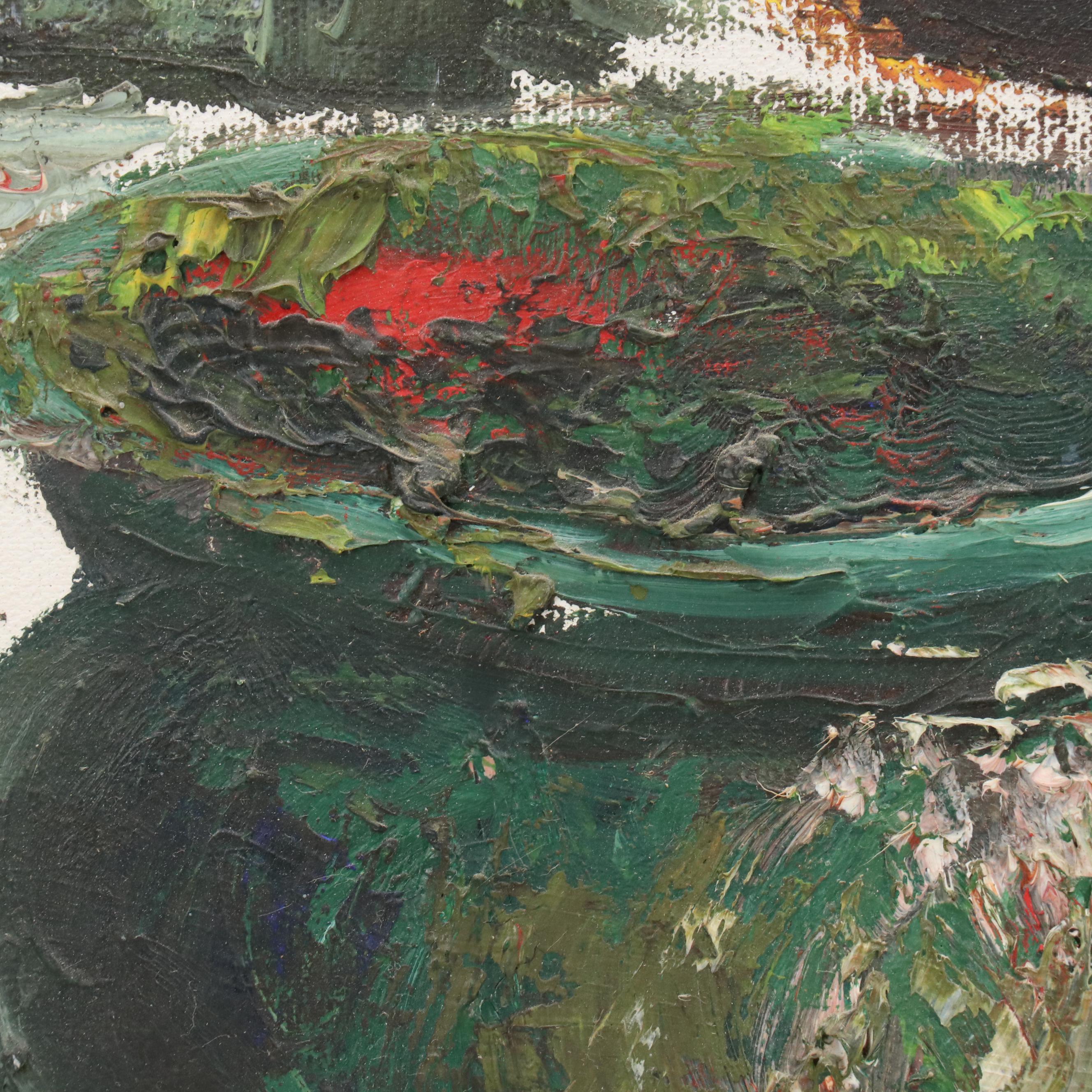 Modern Still Life Oil Painting, Late 20th Century