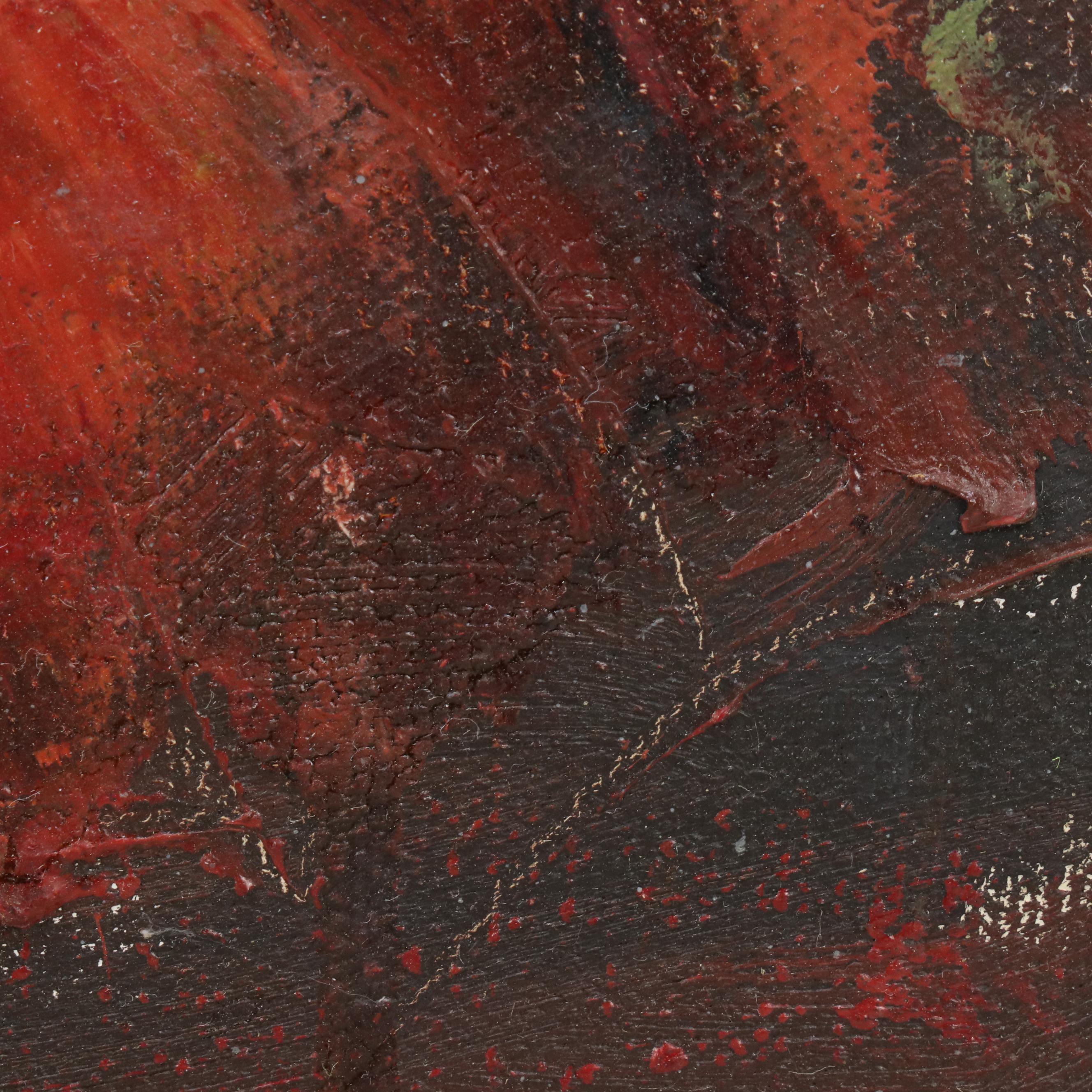 Modern Still Life Oil Painting, Late 20th Century