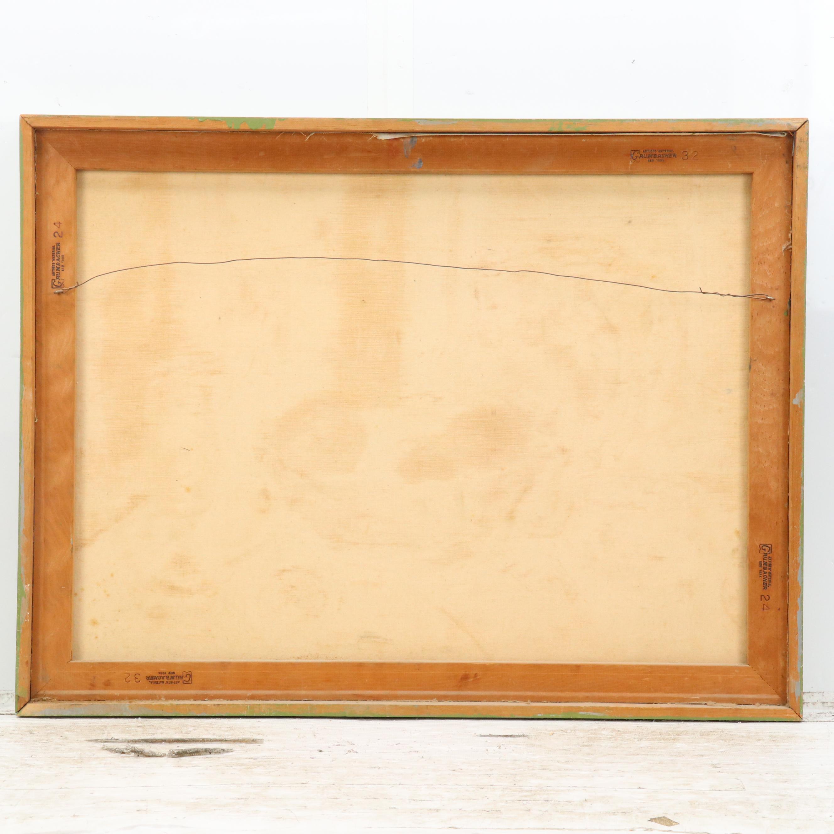 Modern Still Life Oil Painting, Late 20th Century