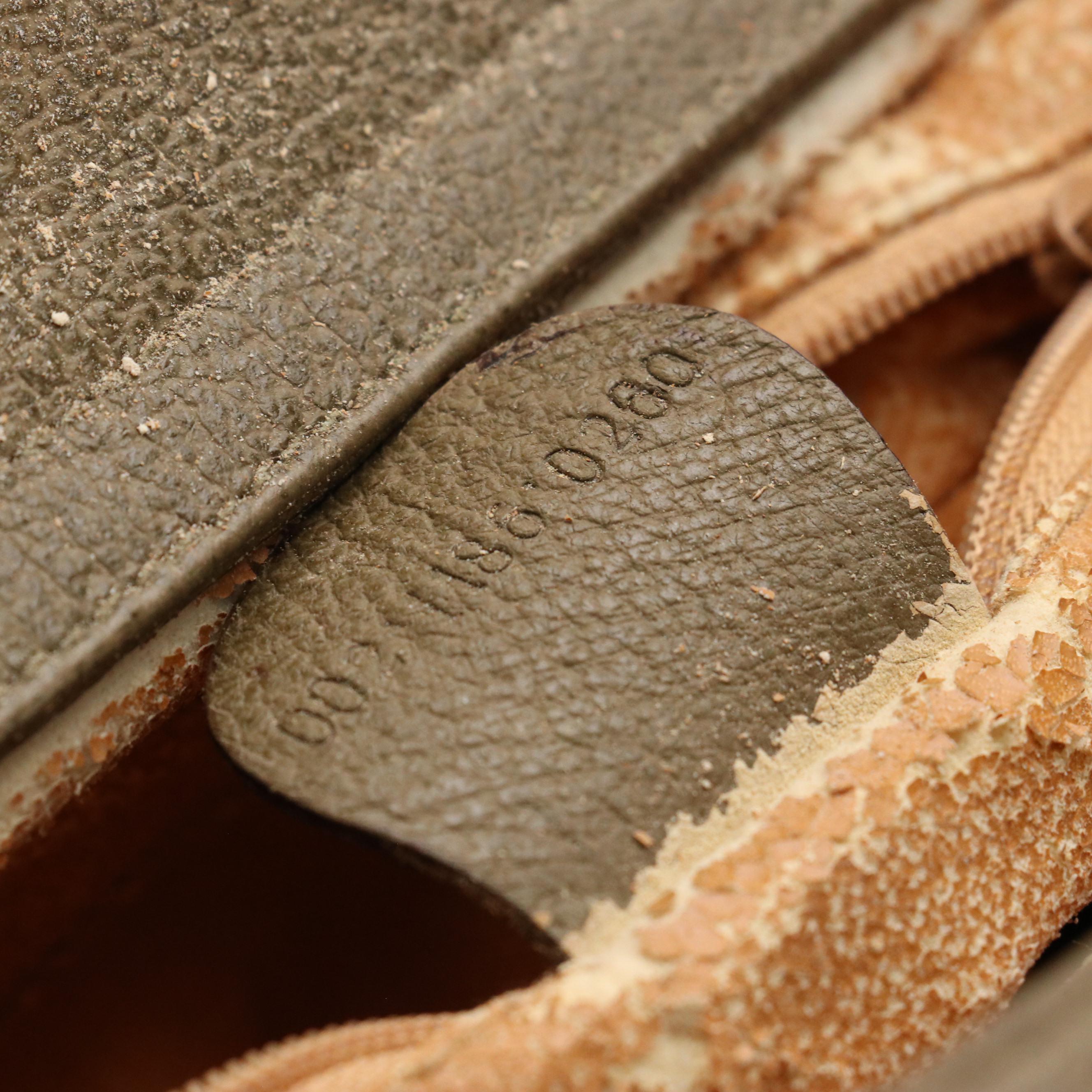 Gucci Diana Bamboo Handle Tote in Olive Green Suede and Cinghiale Leather Trim