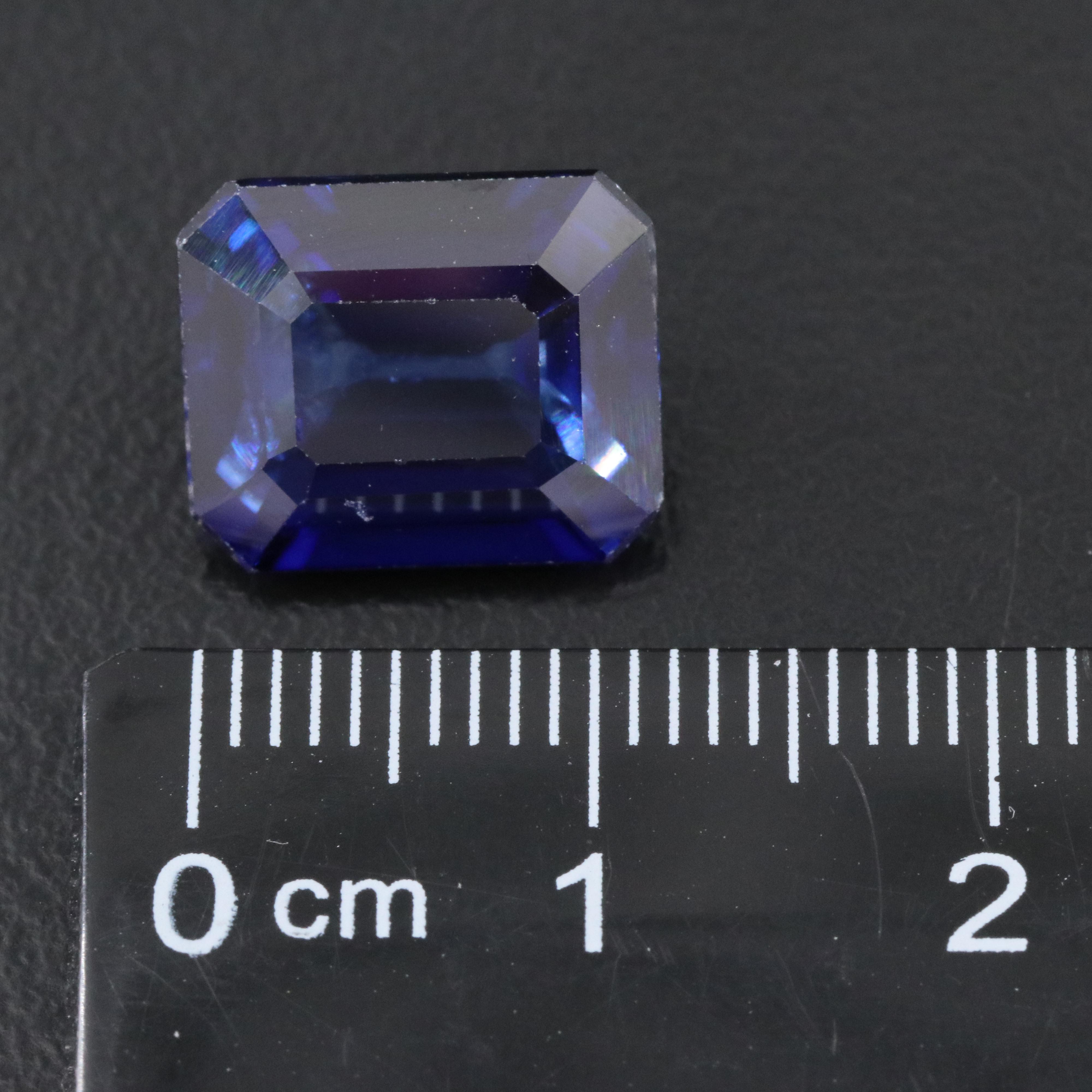 Loose 8.14 CT Lab Grown Sapphire