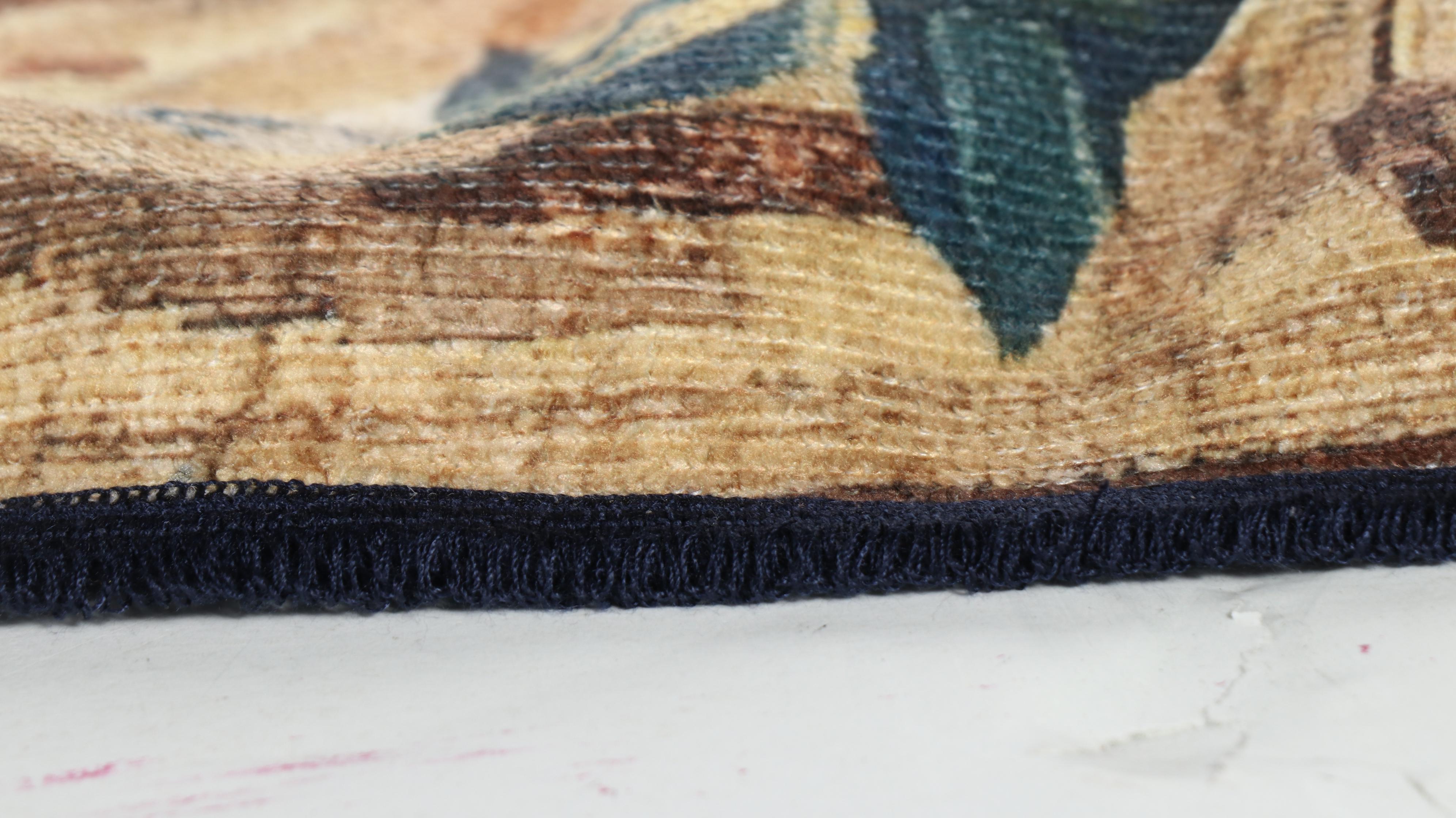 Machine Made Flemish Style Woven Verdure Tapestry, 20th Century