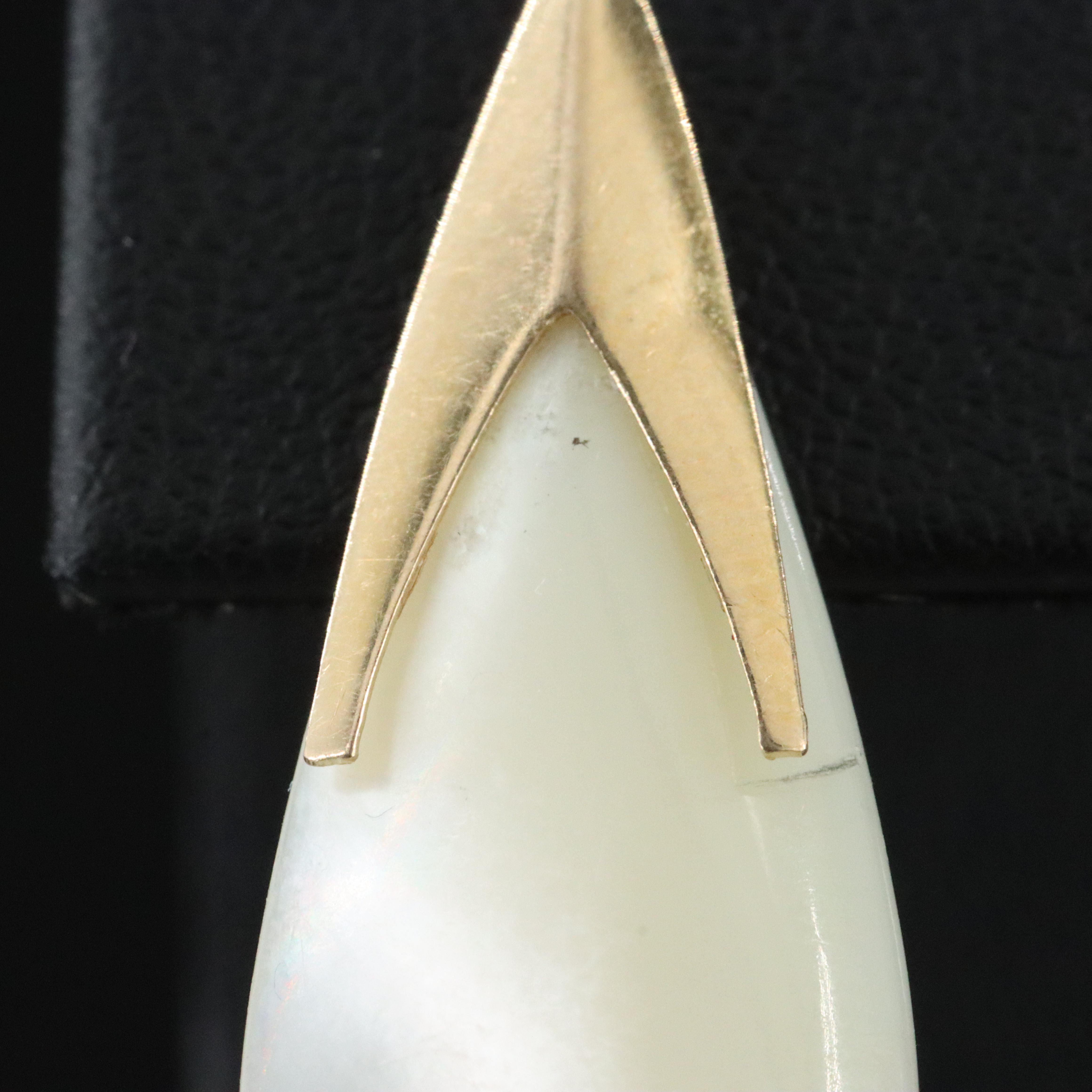 14K Shell Drop Earrings