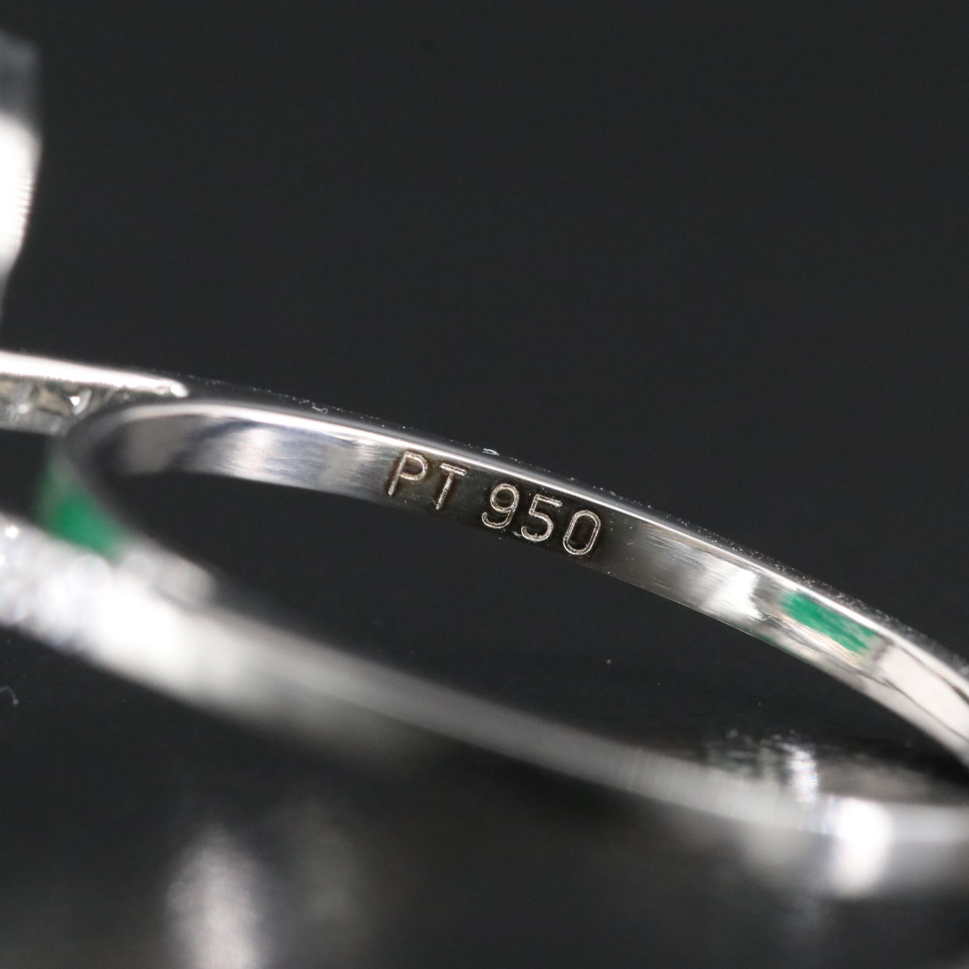 Platinum 6.51 CT Emerald and 0.20 CTW Diamond Ring