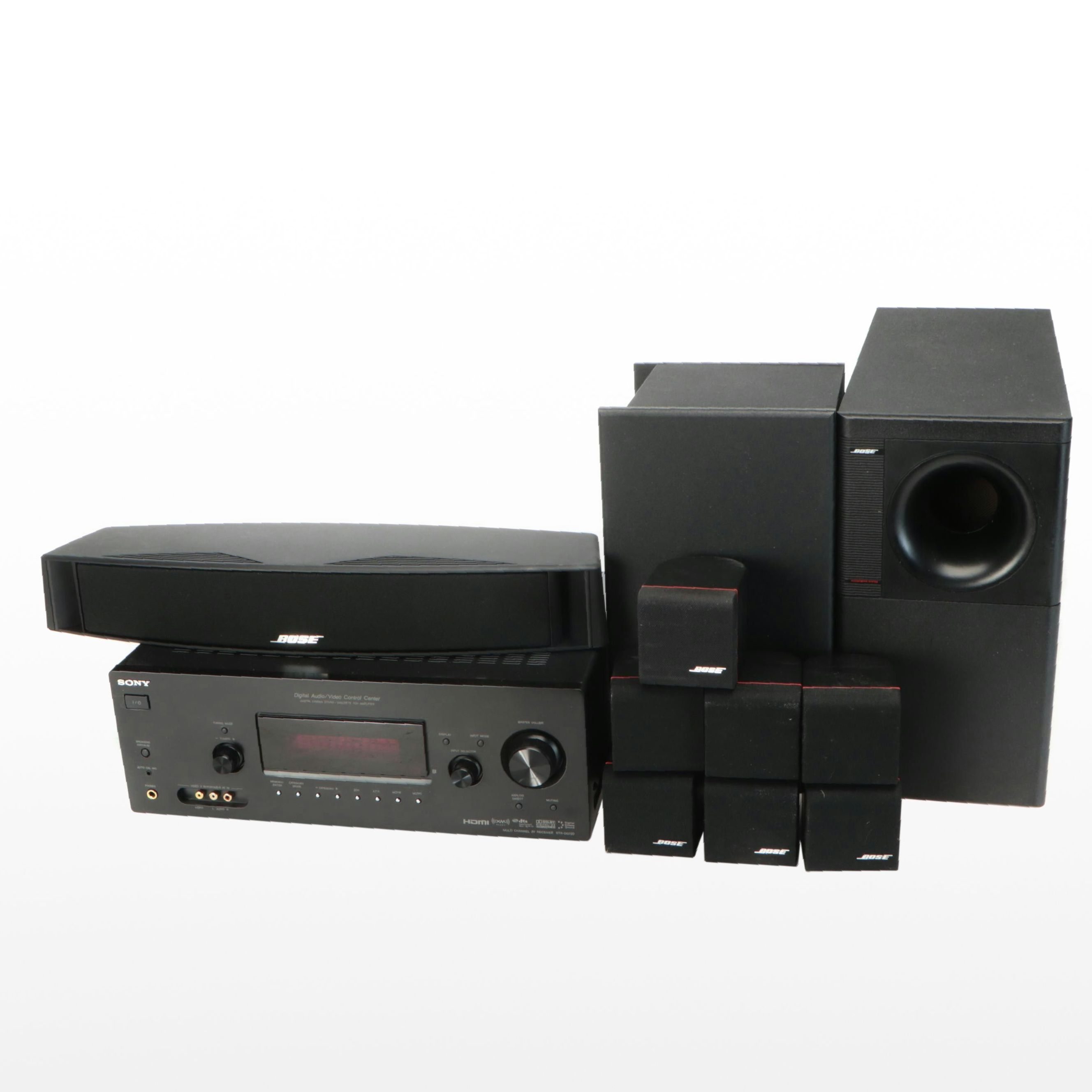 Bose Acoustimas Speakers and Sony Digital Audio/Video Control Center
