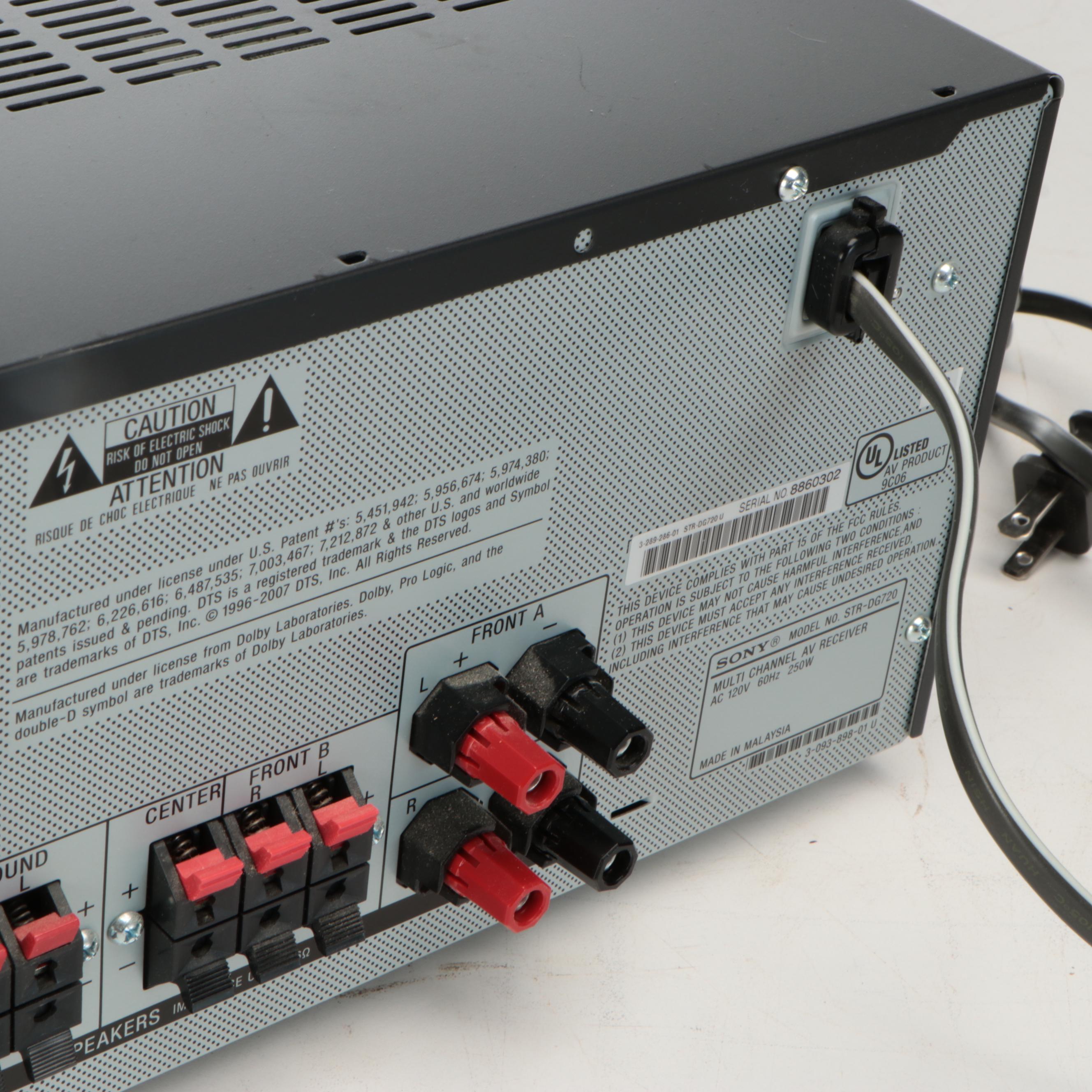 Bose Acoustimas Speakers and Sony Digital Audio/Video Control Center