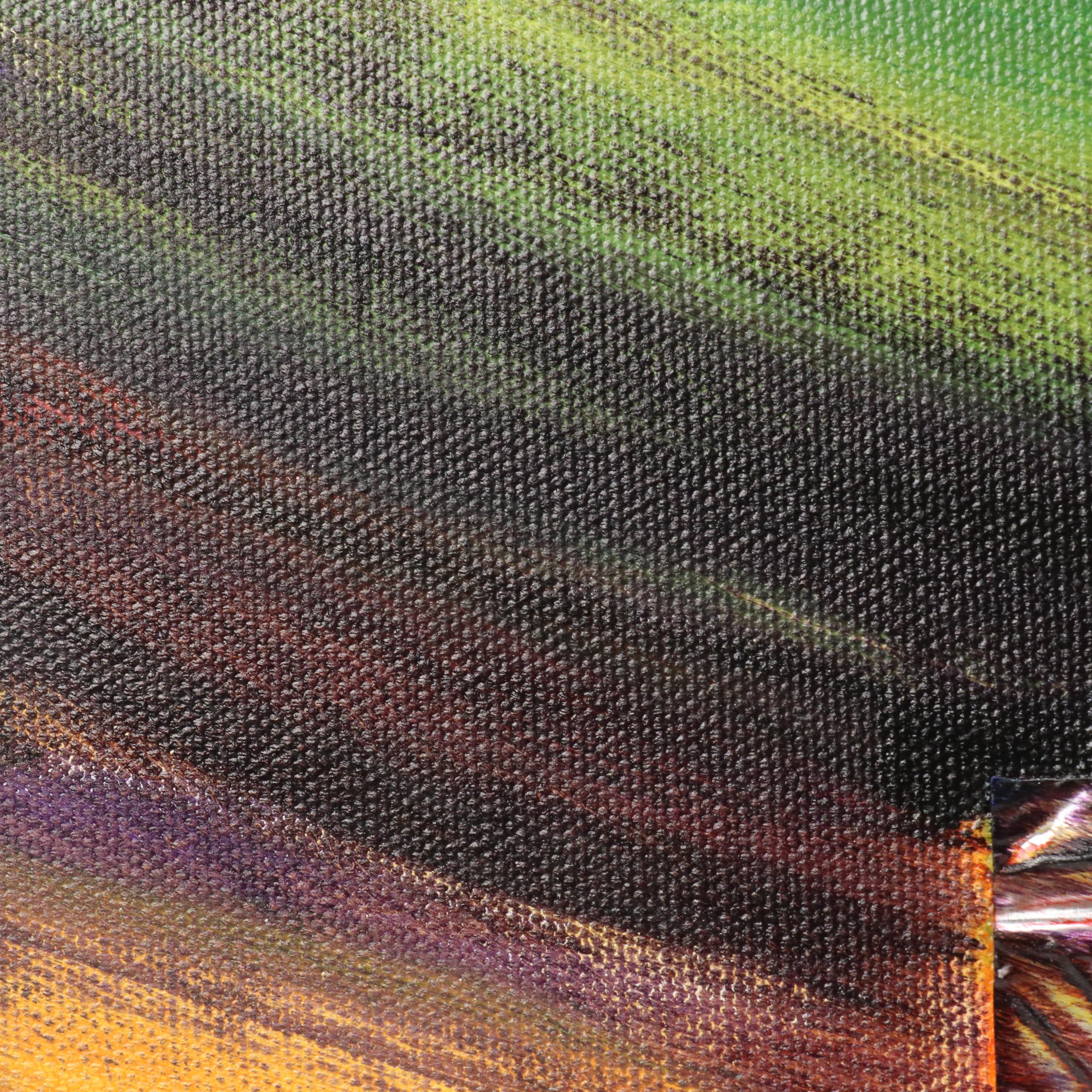 Abstract Dimensional Acrylic Painting "Renew," 21st Century