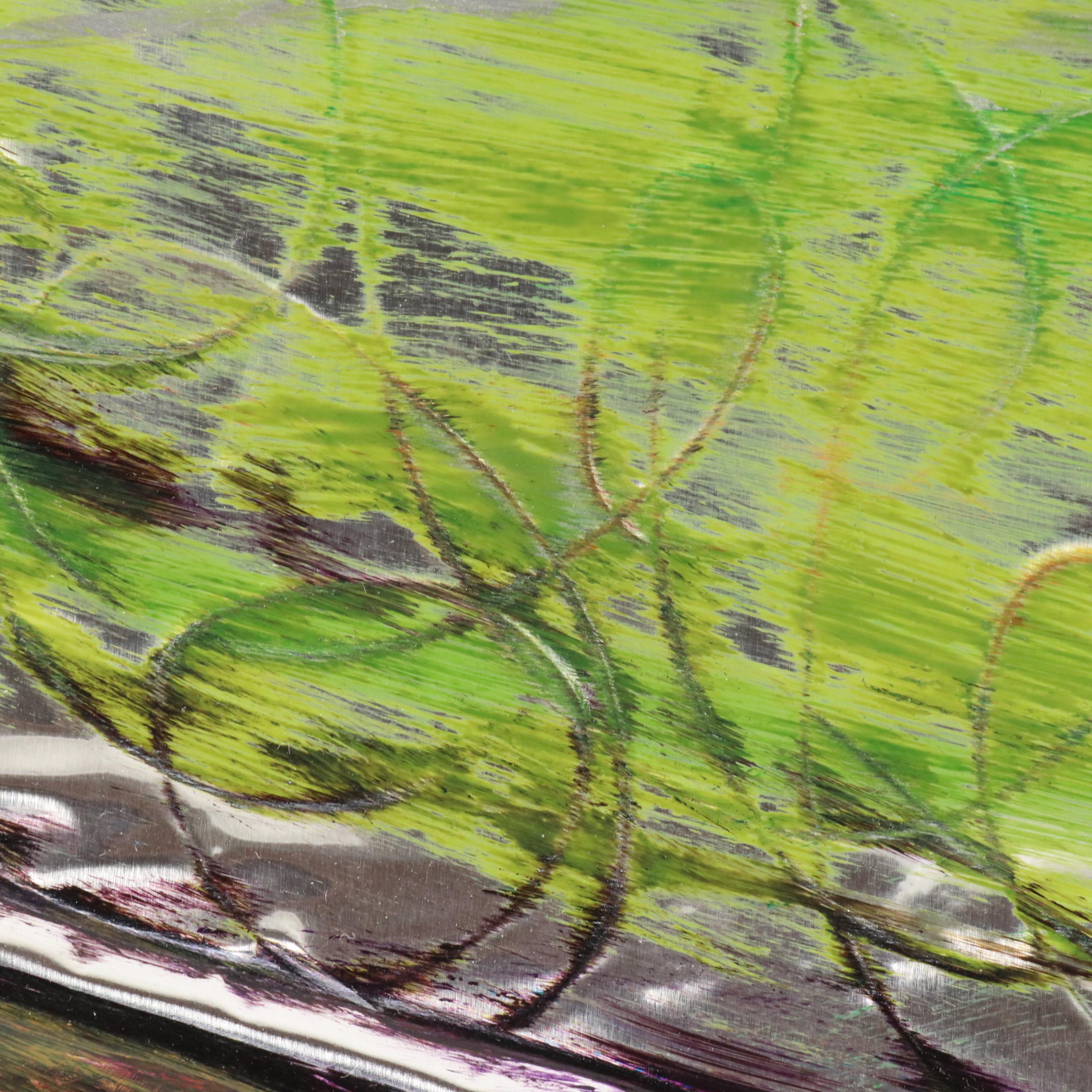 Abstract Dimensional Acrylic Painting "Renew," 21st Century