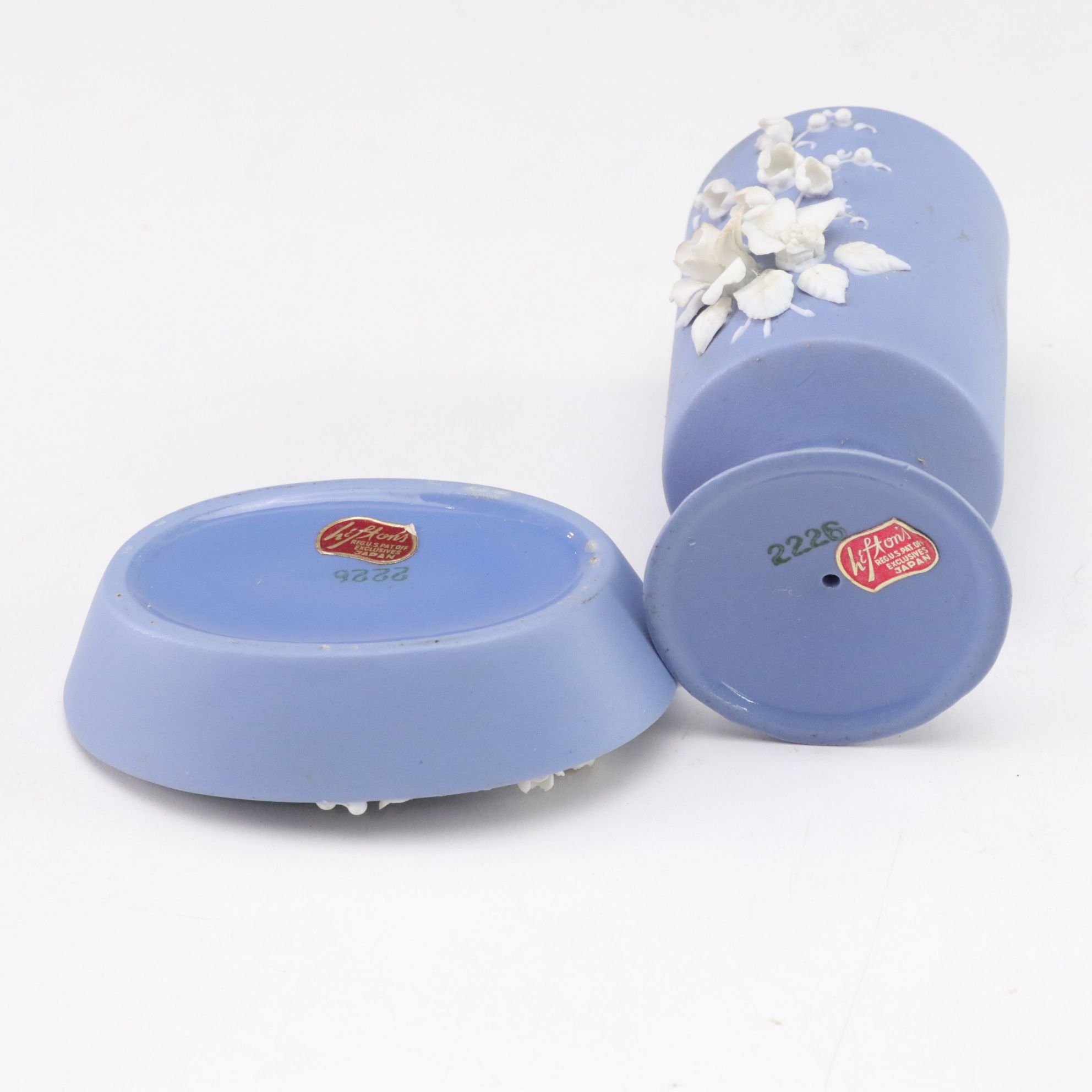 Jasperware Ashtray & Cigarette Holder with Porcelain Figurines & More