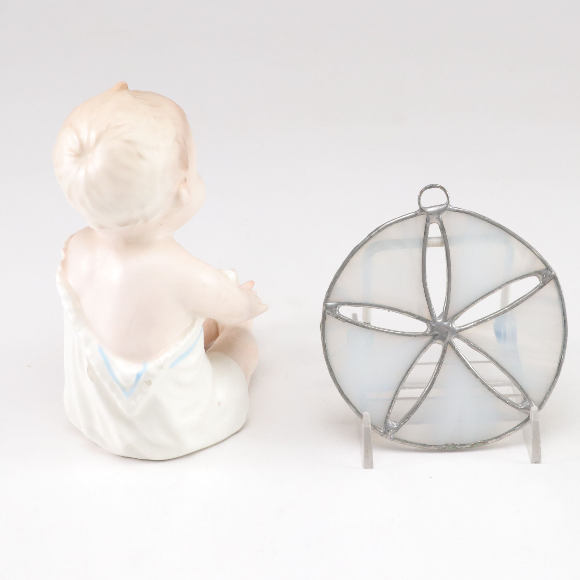 Jasperware Ashtray & Cigarette Holder with Porcelain Figurines & More