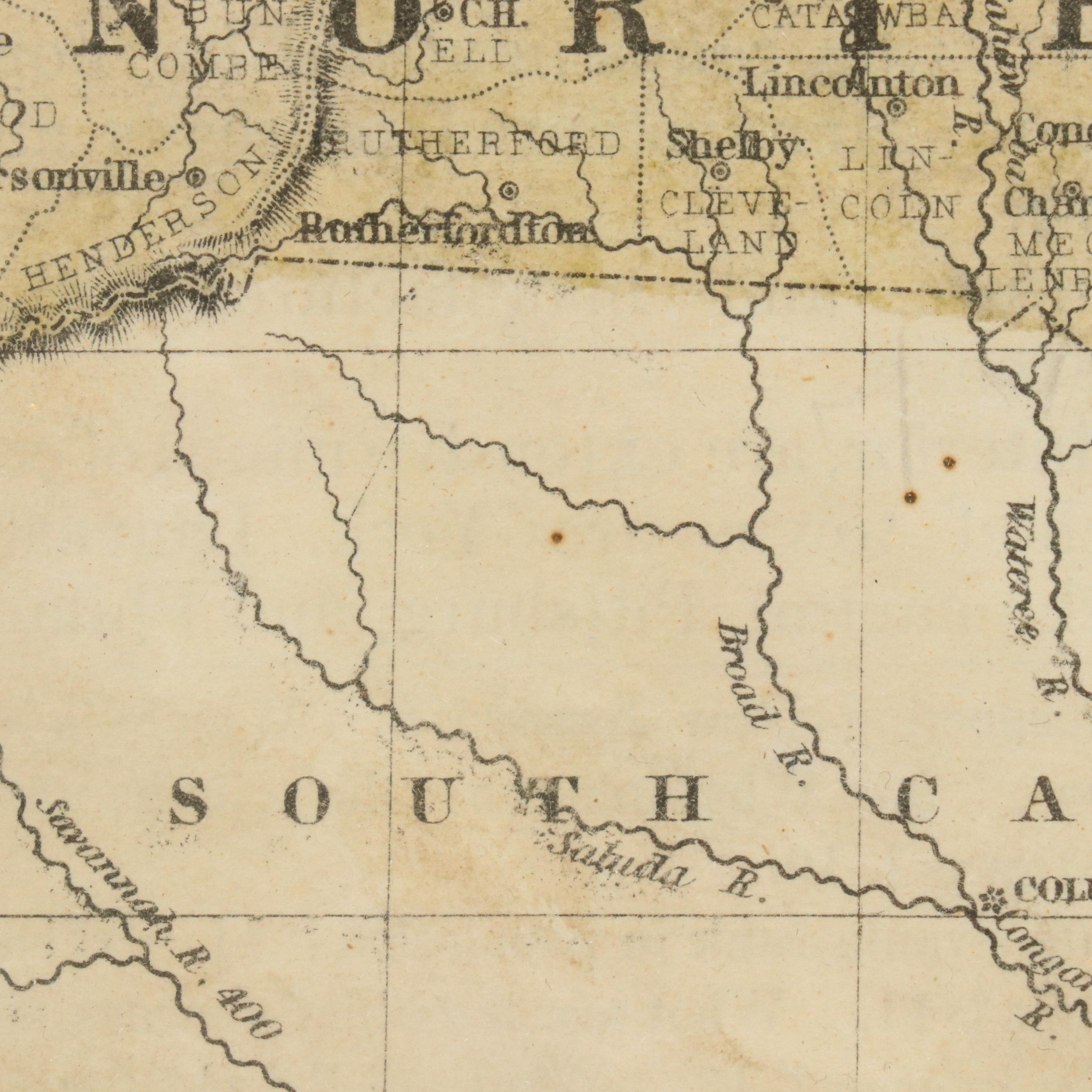 Hand-Colored Engraving Map "Map No.4 of the United States"