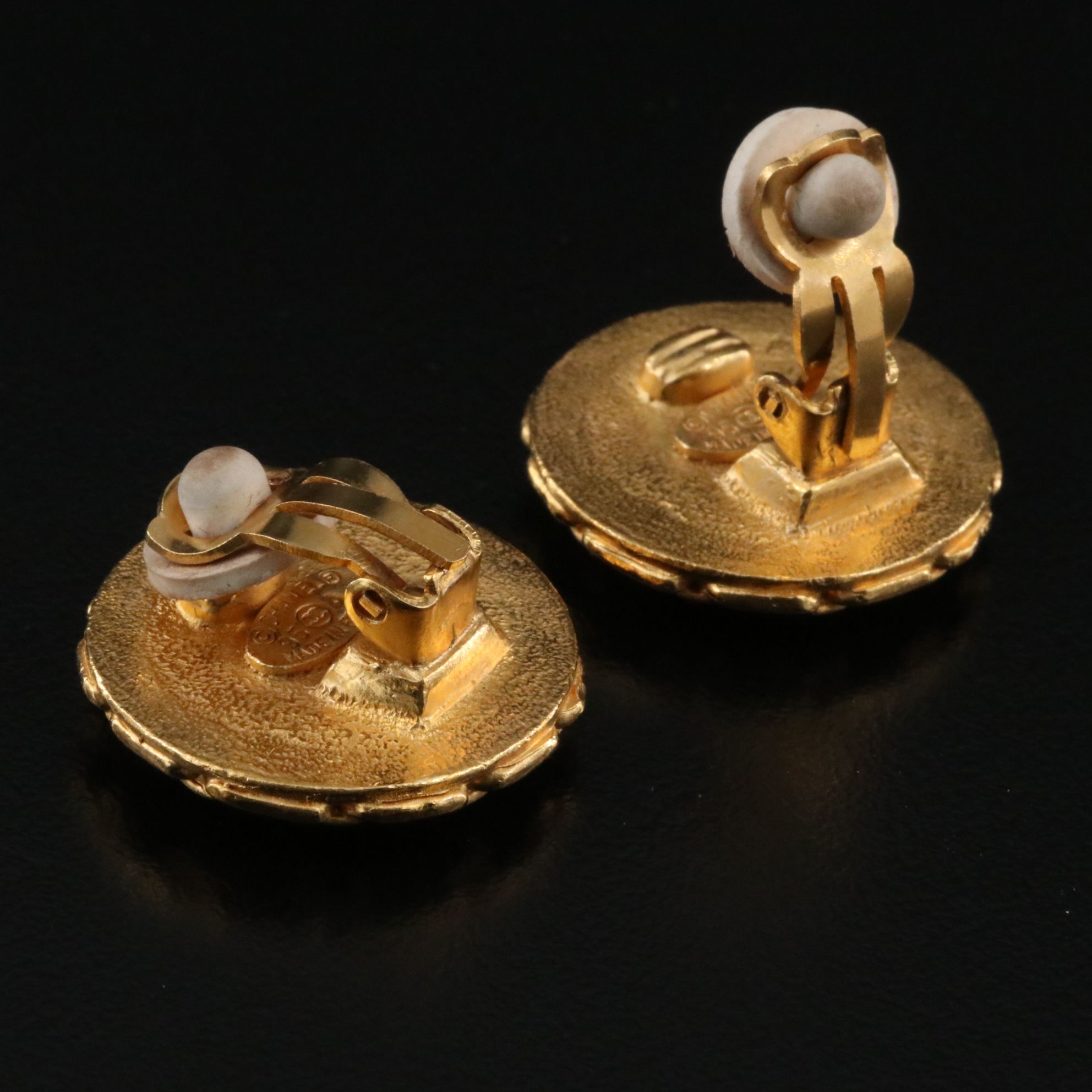 Chanel CC Chain Motif Clip Earrings