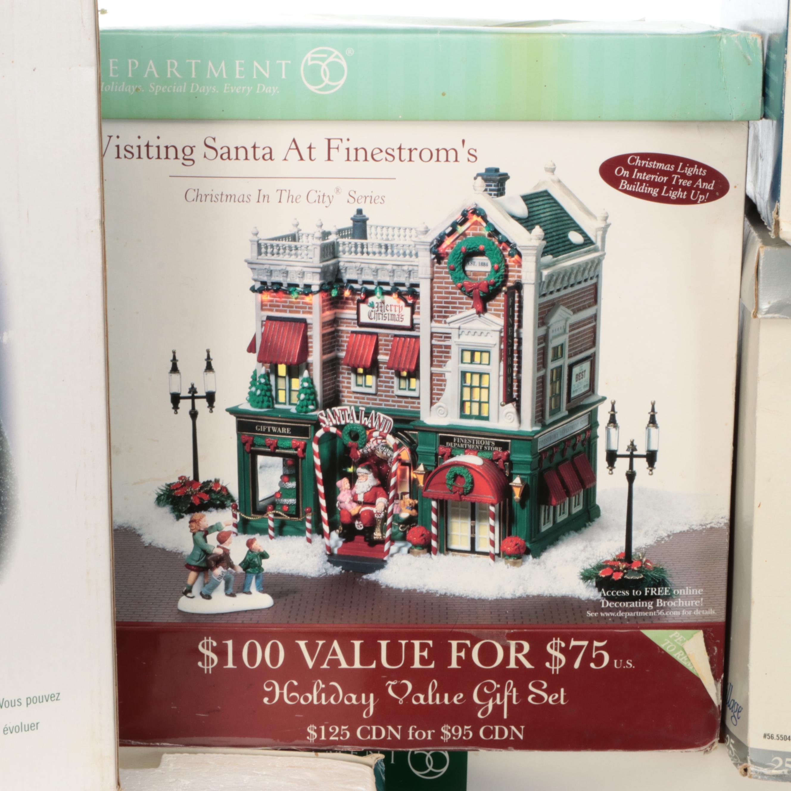 Dept.56 "Baltimore Arts Tower" and More Porcelain Christmas Village Décor