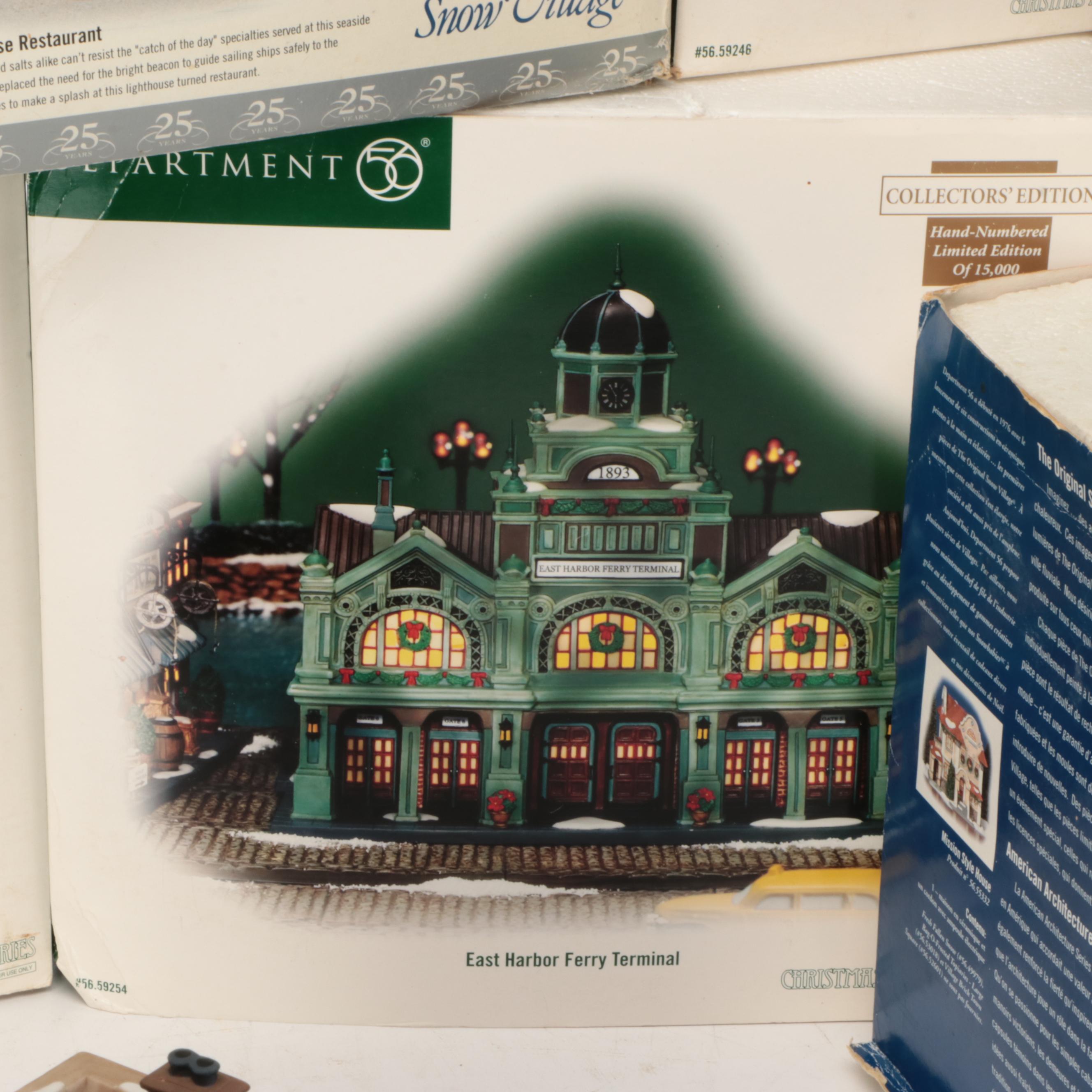 Dept.56 "Baltimore Arts Tower" and More Porcelain Christmas Village Décor