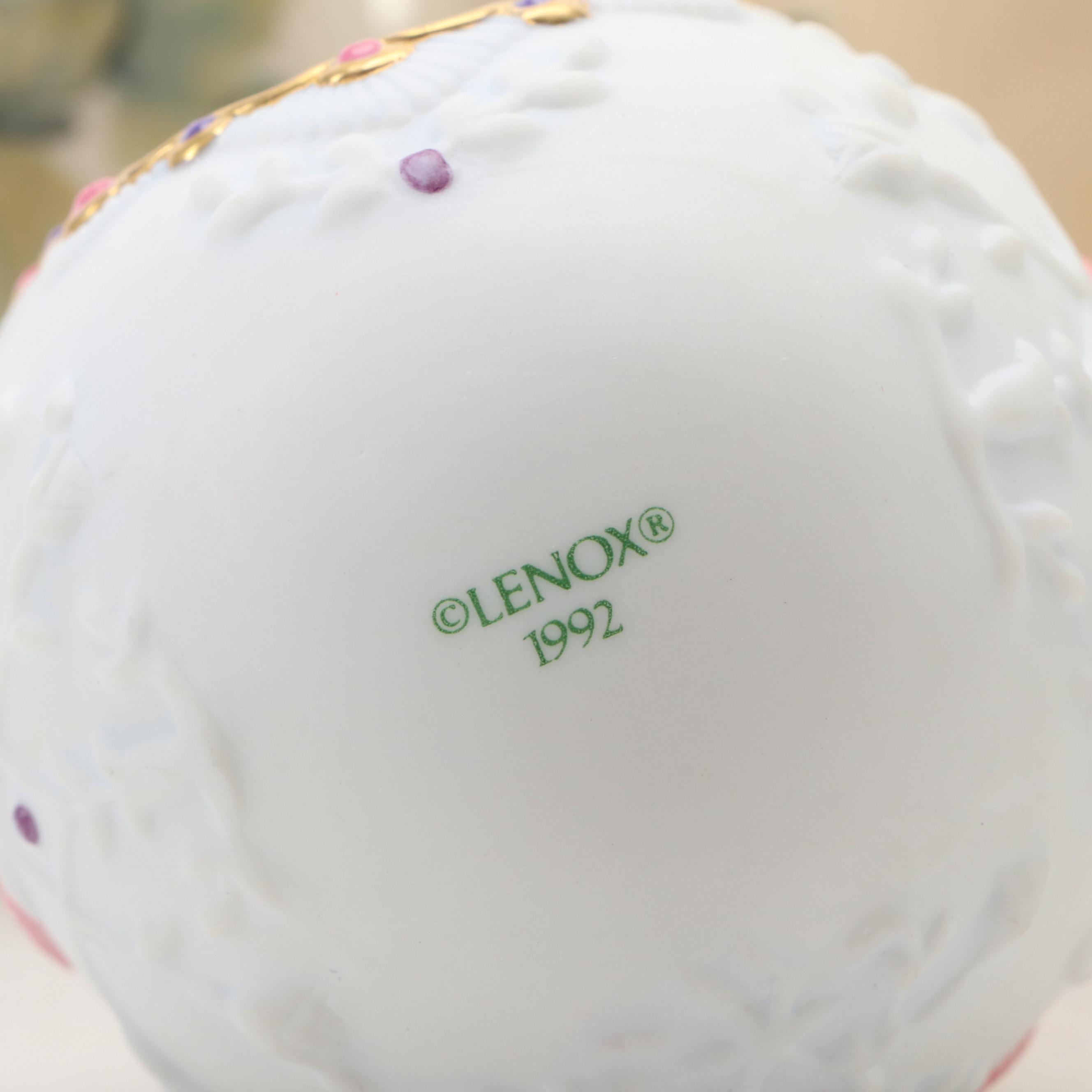 Lenox, Eggzakly with Other Ceramic Eggs, Peacock and House Creamer