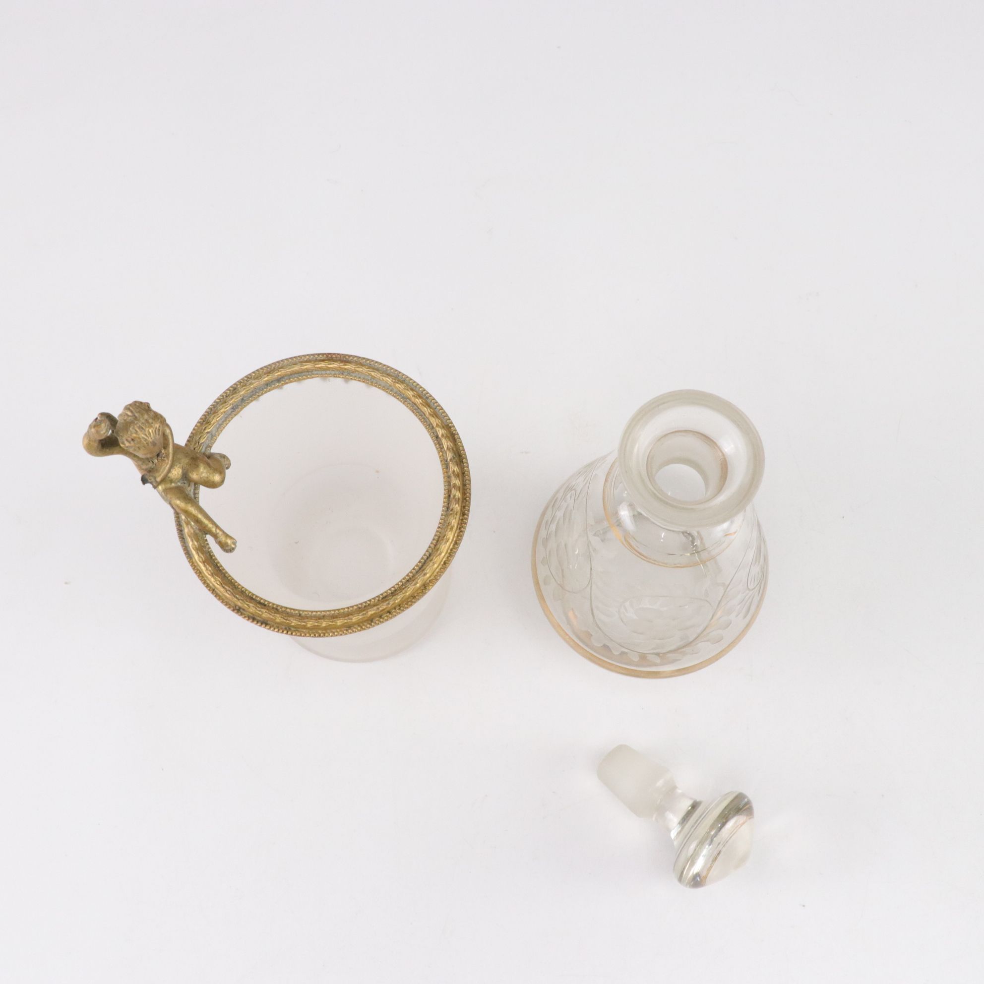 Mirrored Vanity Tray, Perfume Bottle & More