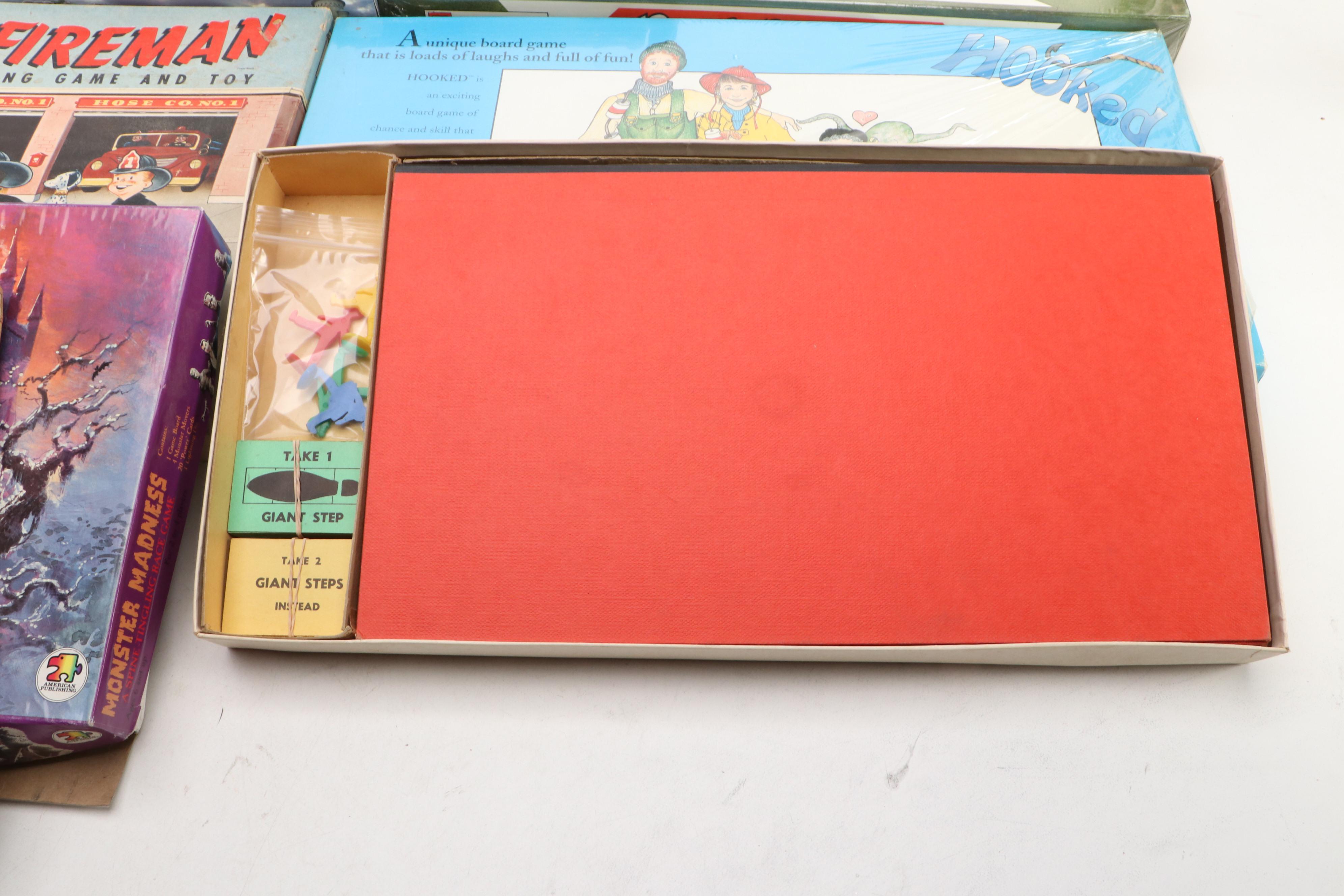 "Giant Steps", "Fearless Fireman", "Monster Madness", and More Board Games